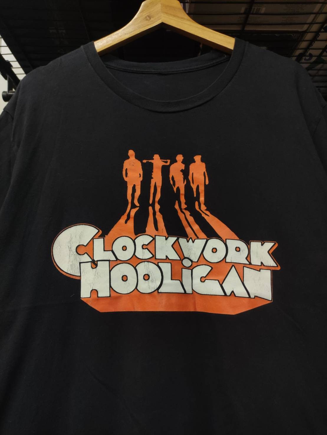 Vintage Vtg A Clockwork Orange Movie " Clockwork Hooligan " T-Shirt Size US XL / EU 56 / 4 - 1 Thumbnail