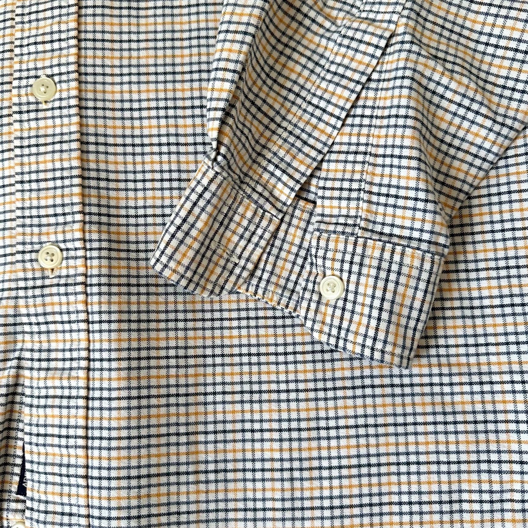Abercrombie & Fitch VINTAGE Abercrombie & Fitch Shirt Mens XL White Twill Camp Check Button-Up Long Sleeve Collared Logo 90s Retro Preppy Casual Size US XL / EU 56 / 4 - 2 Thumbnail