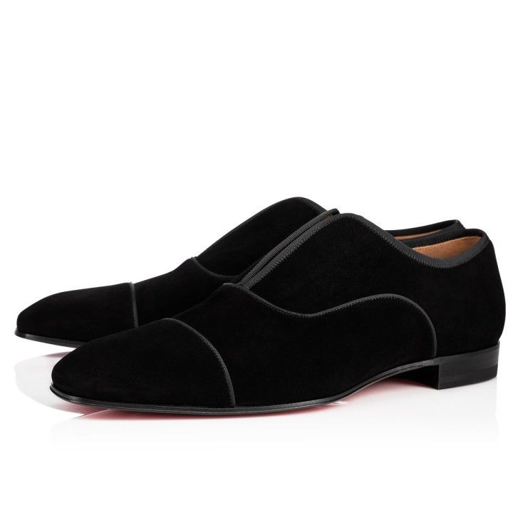 Christian Louboutin o1bcso1str1024 Alpha Male Flat in Black Size US 12 / EU 45 - 1 Thumbnail