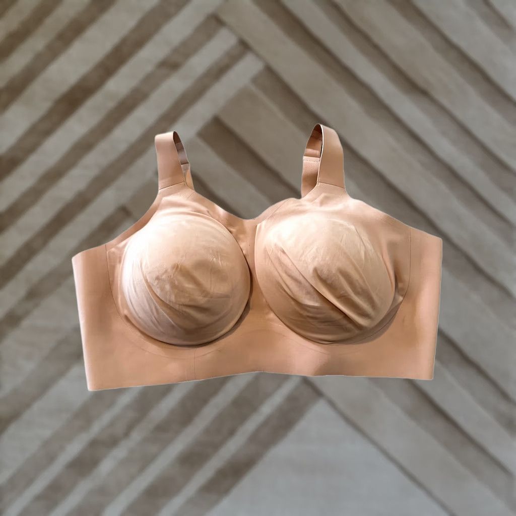 Bobbies Evelyn Bobbie The Beyond Bra Comfort Wireless Bra 3XL TAN HIMALAYAN SALT Womens Size ONE SIZE - 1 Thumbnail
