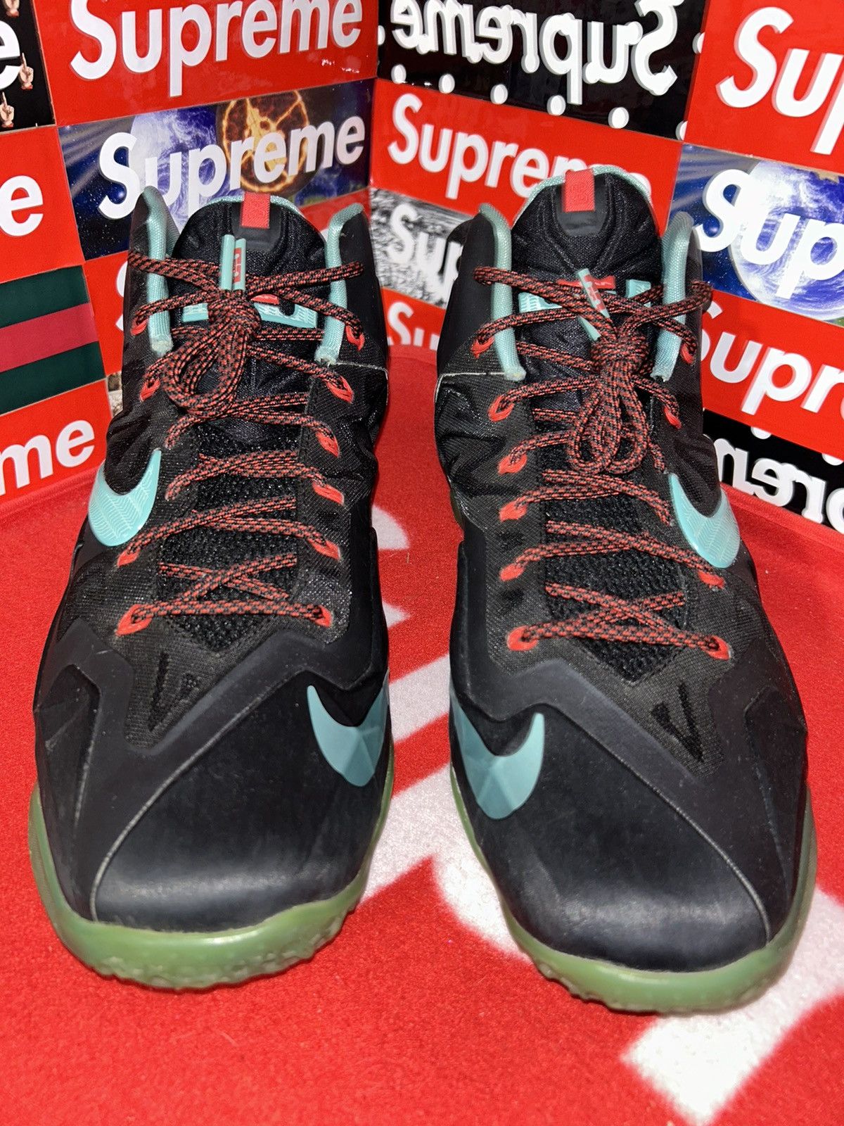 Nike Nike LeBron 11 Diffused Jade 616175-004 size 13 FULL ZOOM Size US 13 / EU 46 - 2 Thumbnail
