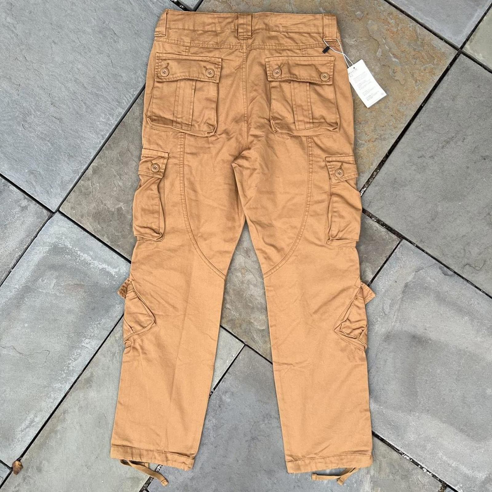Other Tan Brown Quad Pocket Cargo Utility Pants Size US 34 / EU 50 - 6 Thumbnail