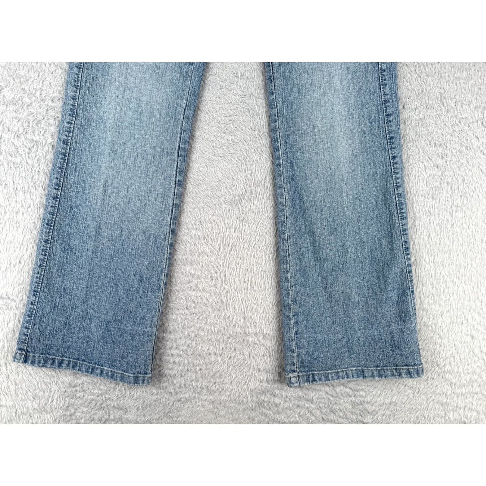 Lee Lee Jeans Women Bootcut Jeans 6P Blue Denim Cotton Blend Stretch Mid Rise 27x27 Petite Size 28" / US 6 / IT 42 - 2 Thumbnail