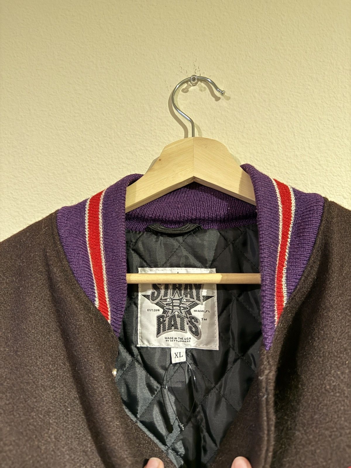 Stray Rats Stray Rats 10 year anniversary varsity jacket Size US XL / EU 56 / 4 - 4 Thumbnail