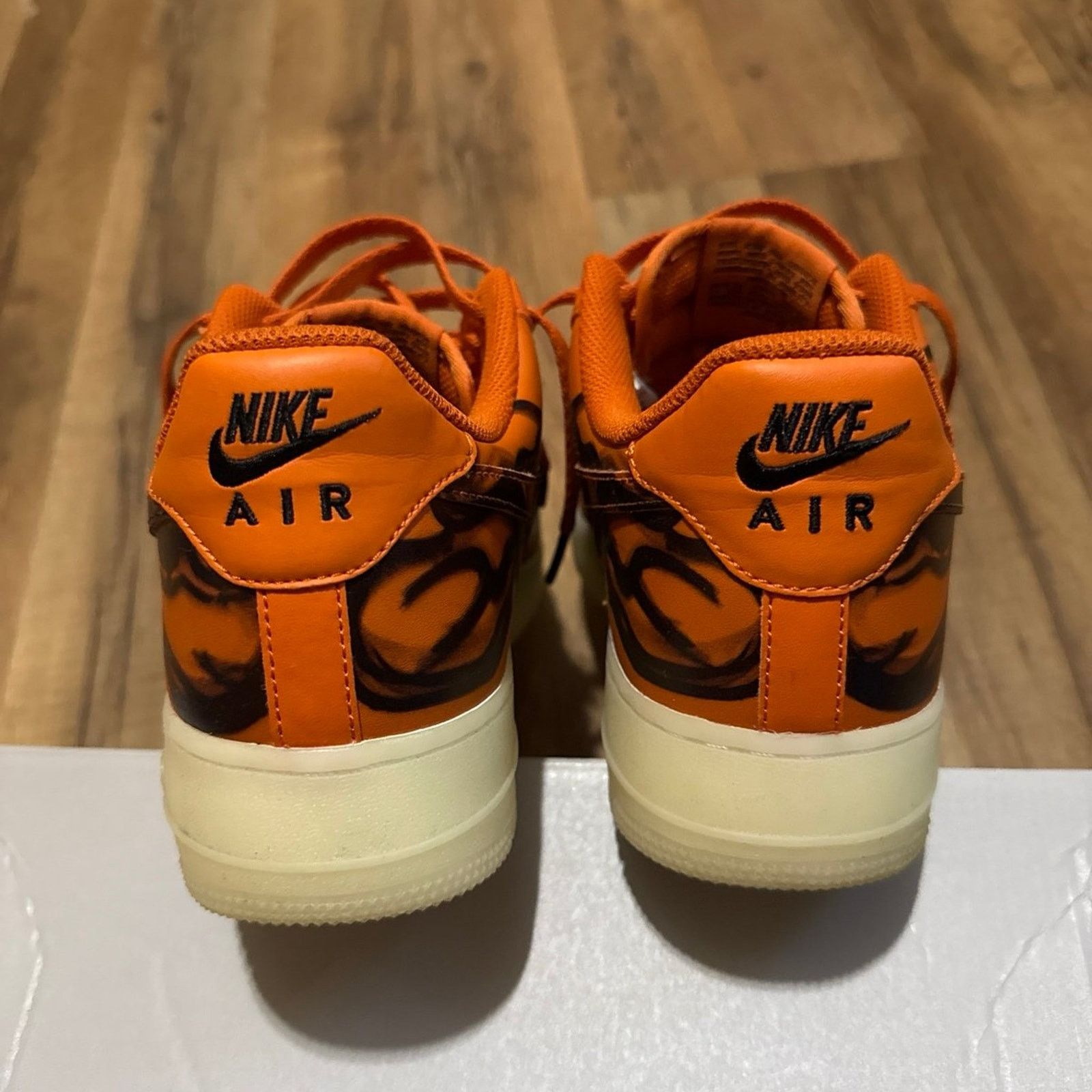Nike Nike Air Force 1 Low Orange Skeleton Size US 9.5 / EU 42-43 - 5 Thumbnail
