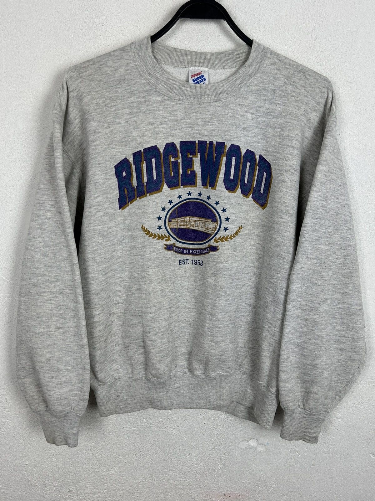 Vintage 80s Vintage Ridgewood New Jersey Sweatshirt Crewneck Size US S / EU 44-46 / 1 - 1 Thumbnail