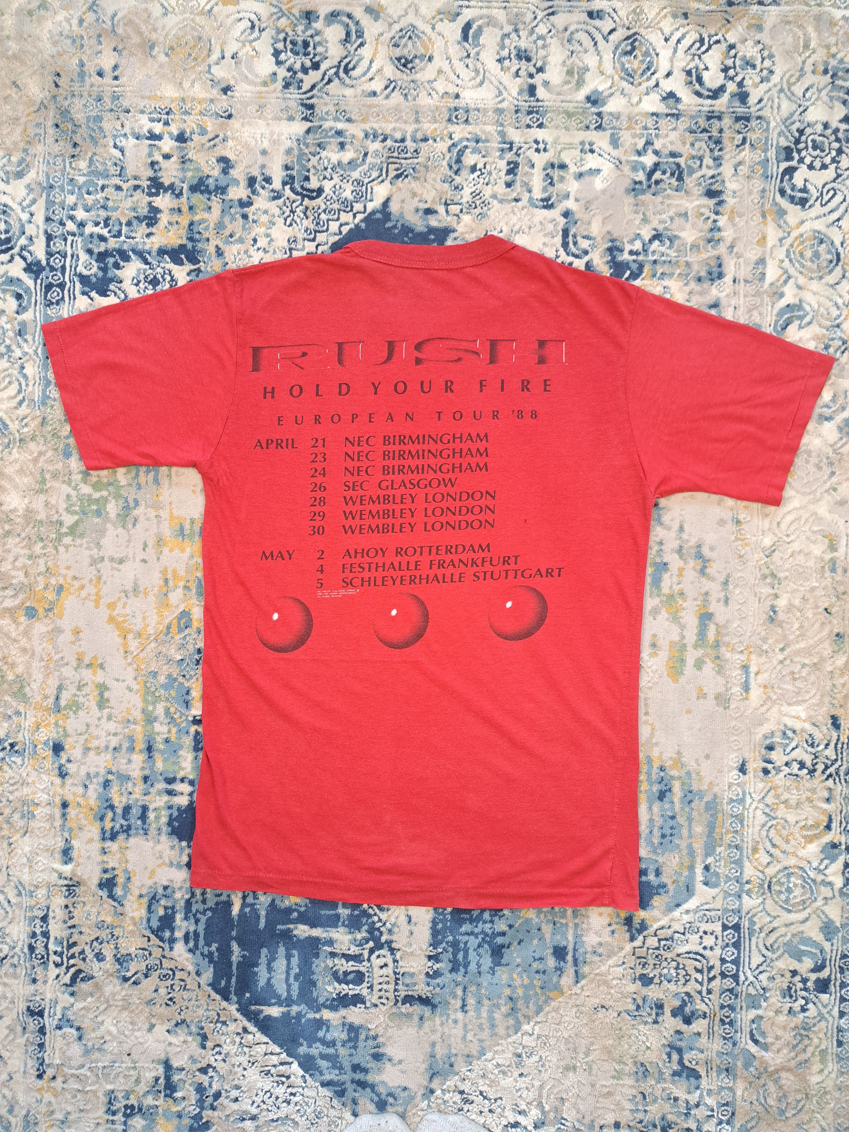 Band Tees Vintage 1988 Rush Hold Your Fire Tour Tee Hard Rock Metal Size US L / EU 52-54 / 3 - 2 Thumbnail