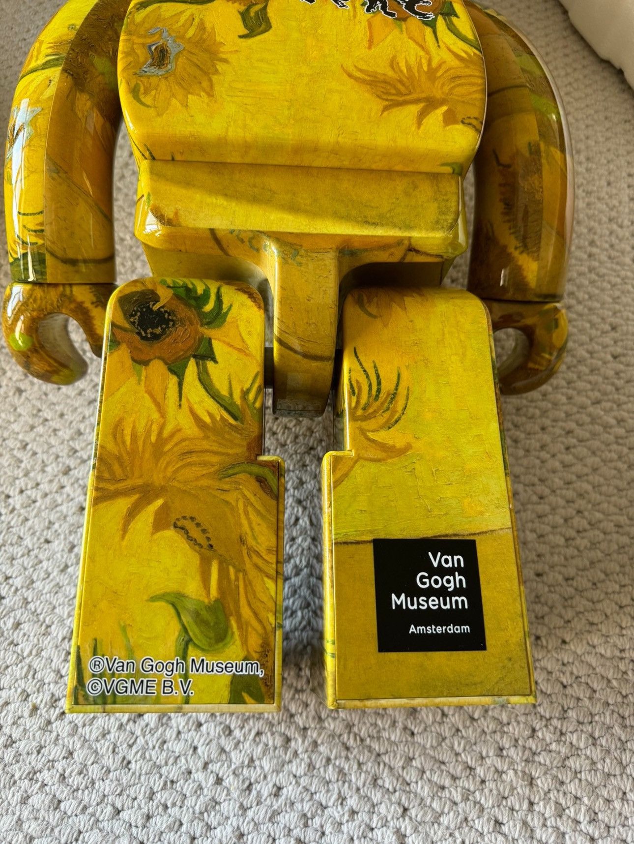 Medicom Toy Bearbrick Van Gogh Museum Sunflowers Yellow 1000% Size ONE SIZE - 7 Thumbnail