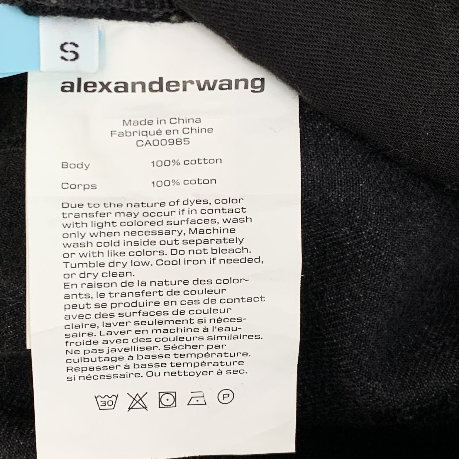 Alexander Wang Alexander Wang Logo Embroidered Denim Pants Black/Grey (S) Size US 31 - 6 Thumbnail