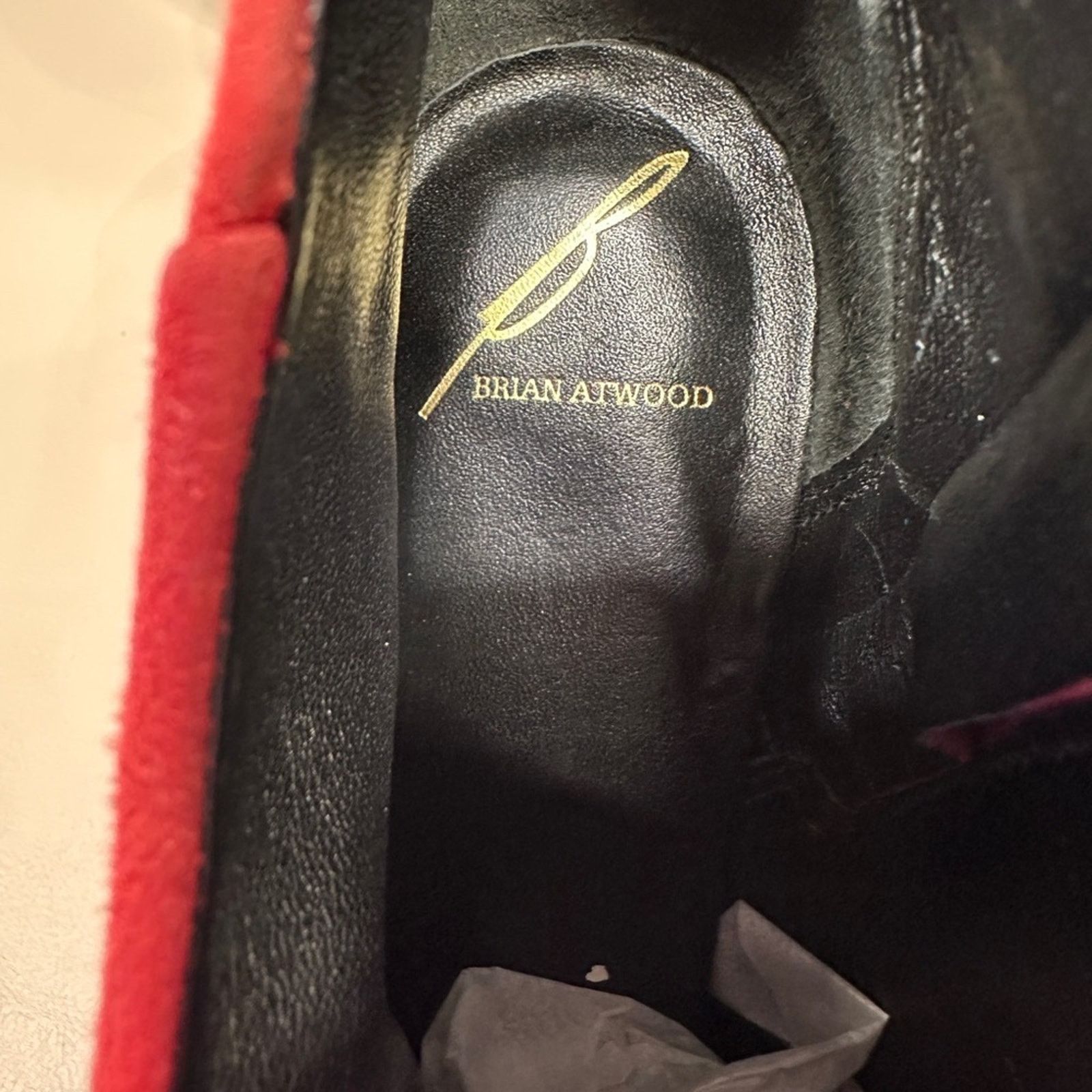 Brian Atwood Brian Atwood Mcalester Red Suede Ankle Boots Size US 7.5 / IT 37.5 - 2 Thumbnail