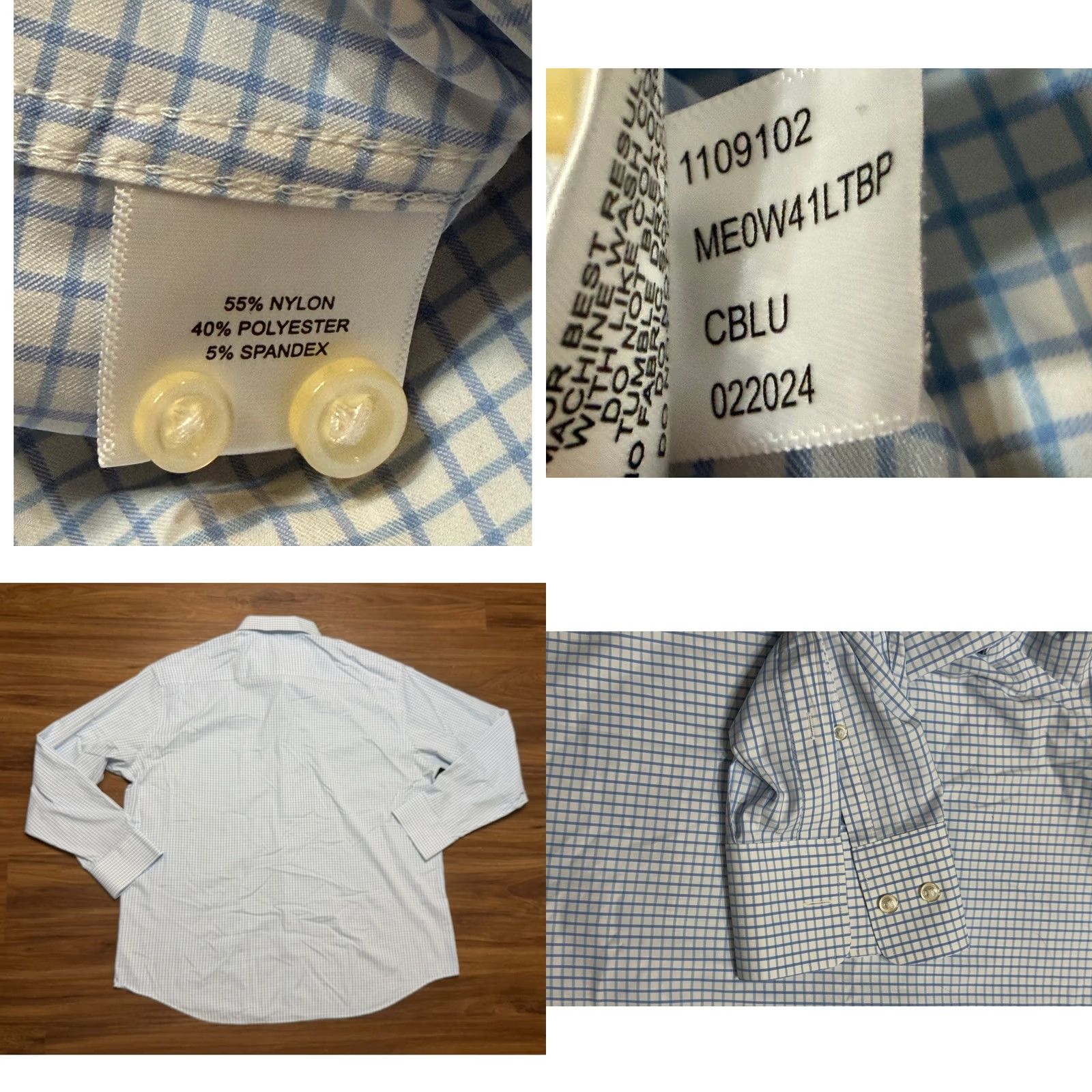 Peter Millar Peter Millar Summer Comfort Hanford Performance Twill Sport Shirt Blue XL Size US XXL / EU 58 / 5 - 8 Thumbnail