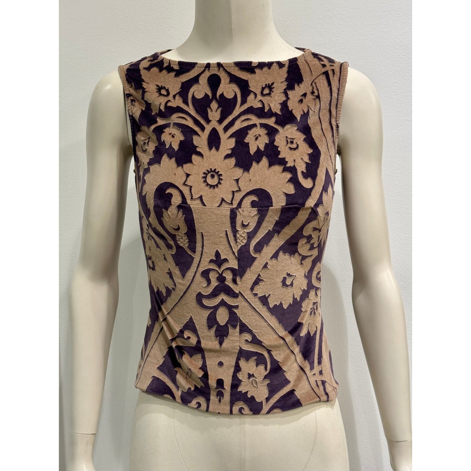Dolce & Gabbana F/W 1998 Dolce Gabbana velvet paisley top Size S / US 4 / IT 40 - 1 Thumbnail