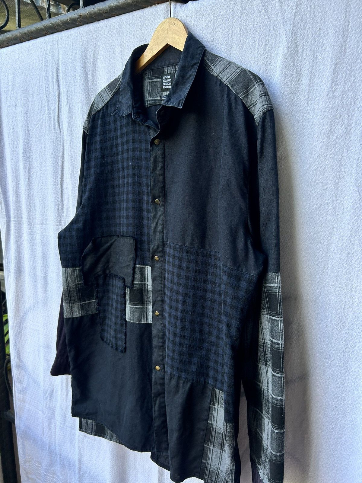 Hysteric Glamour 💸BINDINGOFFER💸Japanese patchwork oversized shirt Size US XL / EU 56 / 4 - 6 Thumbnail