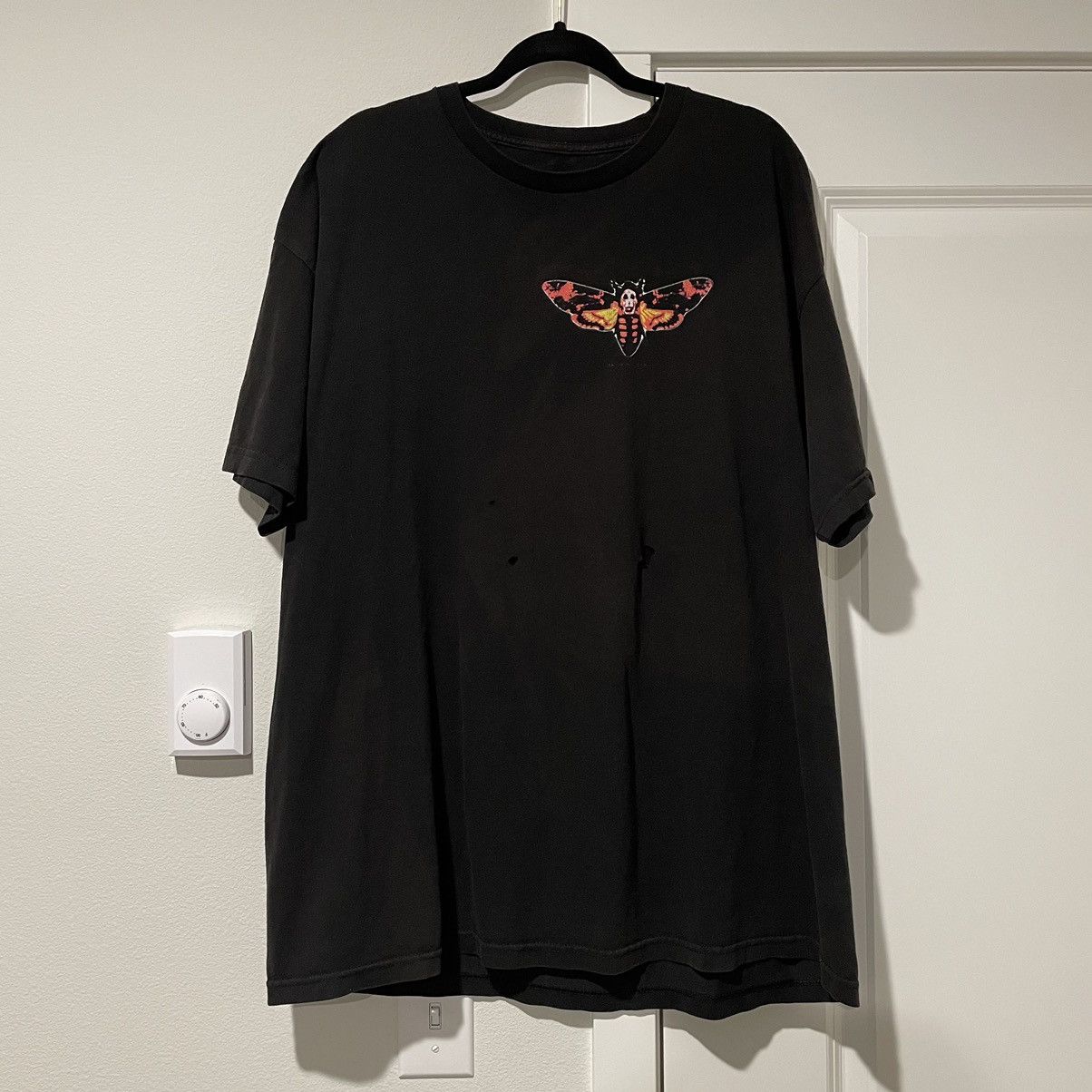 image of Movie x Vintage 90’S Silence Of The Lambs Moth Tee in Black, Men's (Size XL)