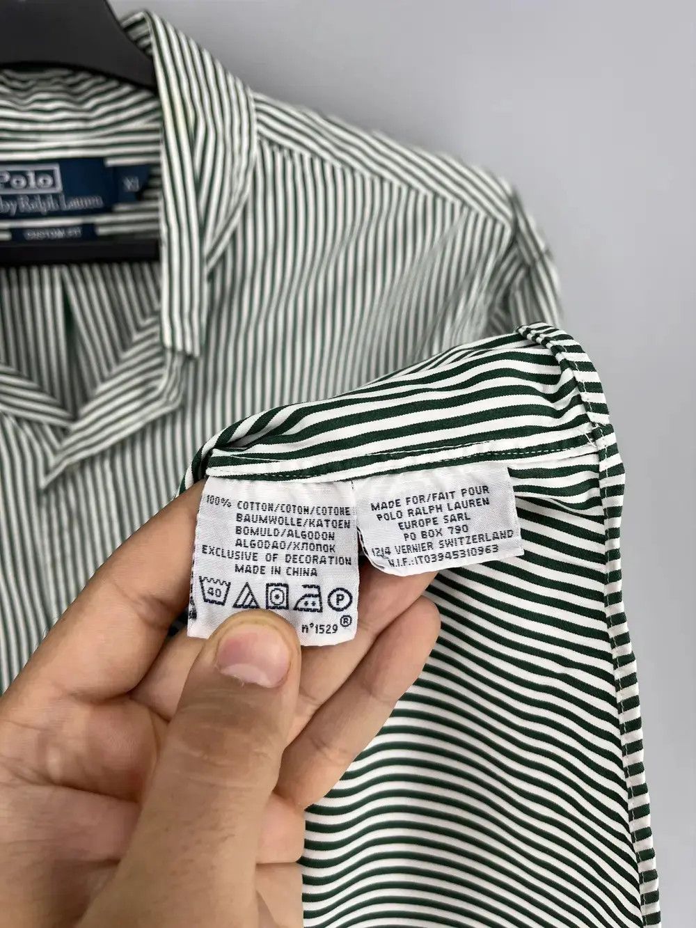 Polo Ralph Lauren Vintage striped shirt polo Ralph Lauren size XL rare Size US XL / EU 56 / 4 - 8 Thumbnail