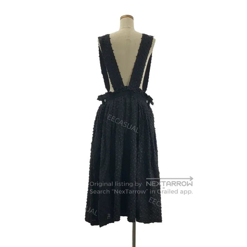 Comme des Garcons Comme Des Garcons size S Black 3D Polka Dot Furry Strap Sk Size 23" - 3 Thumbnail