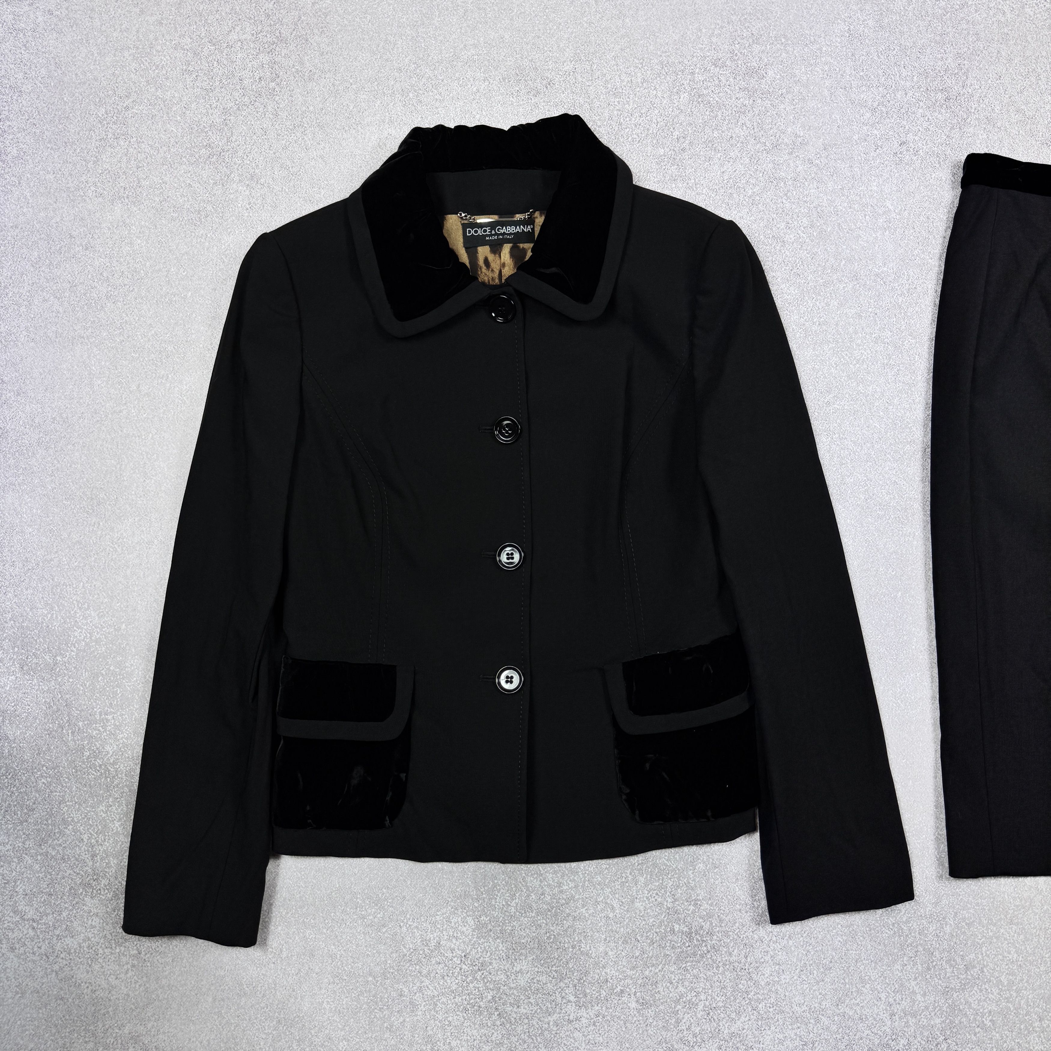 Dolce & Gabbana Authentic Dolce & Gabbana Wool Black Suit Size 44 / M - L Size M / US 6-8 / IT 42-44 - 5 Thumbnail