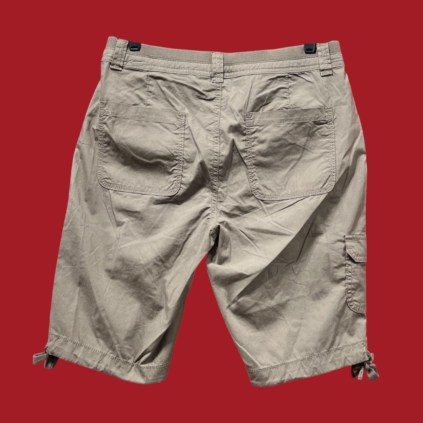 Other St. John's Bay - Women's Mid-Rise Cargo Bermuda Short - Brow Size 30" / US 8 / IT 44 - 2 Thumbnail