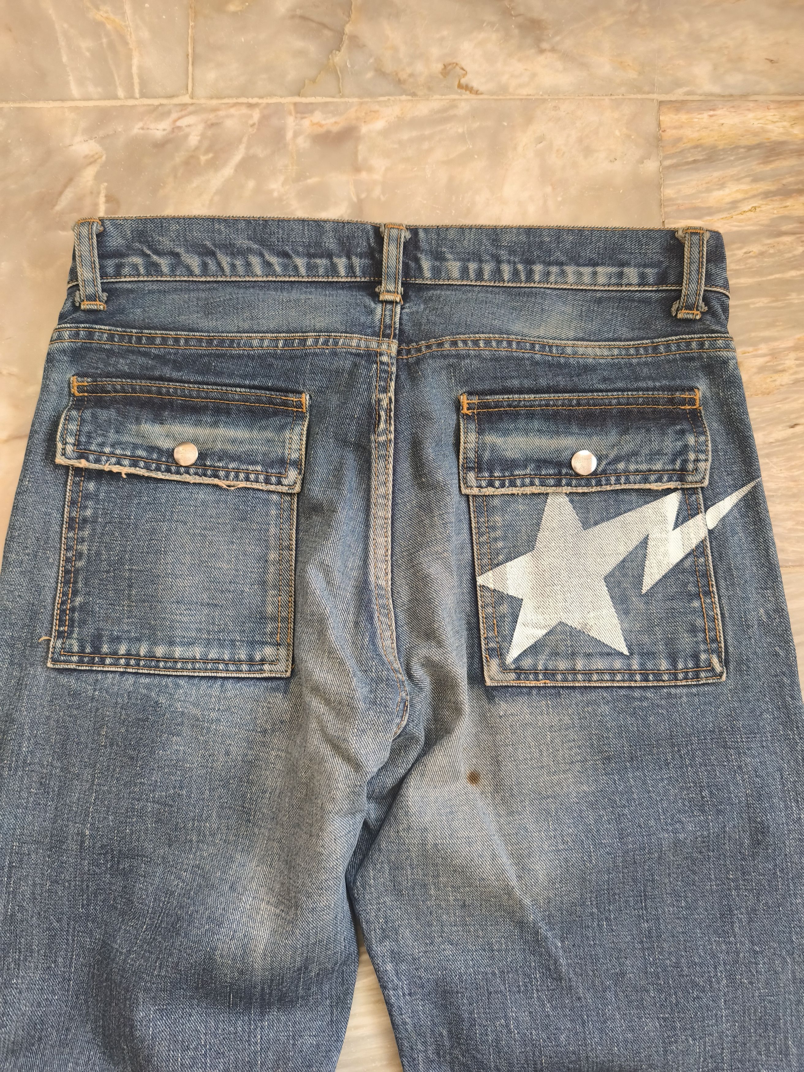 Bape OG Bapesta Denim Pants Selvedge Size US 32 / EU 48 - 8 Thumbnail