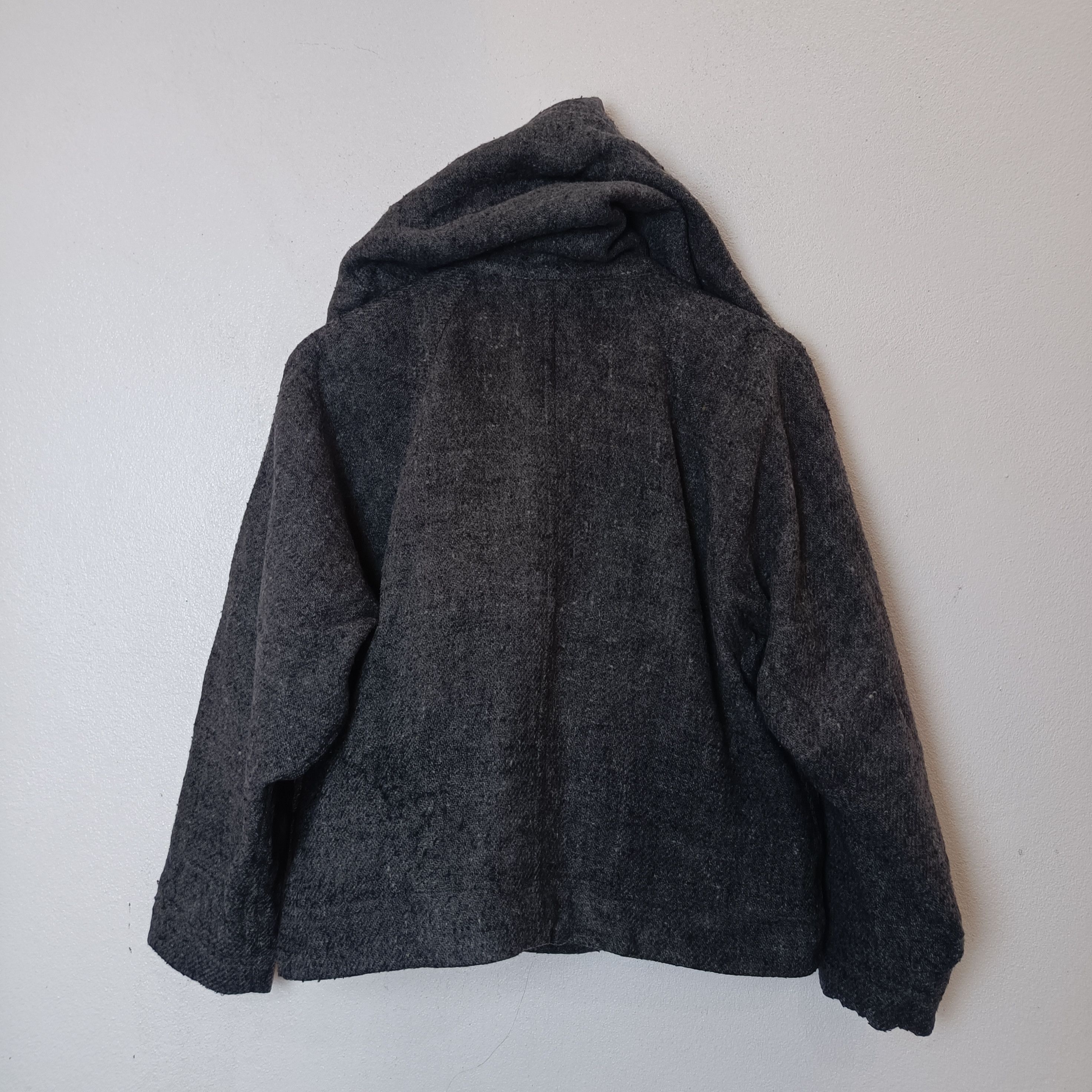 Issey Miyake Plantation Issey Miyake Wool-Blend Hooded Cropped Jacket Size M / US 6-8 / IT 42-44 - 2 Thumbnail