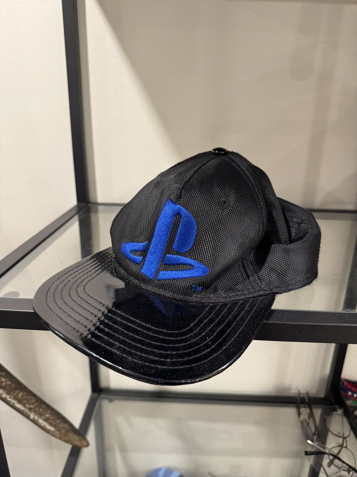 Playstation Vintage Playstation Imitation Leather Bill Snapback Hat PS1 Size ONE SIZE - 1 Thumbnail