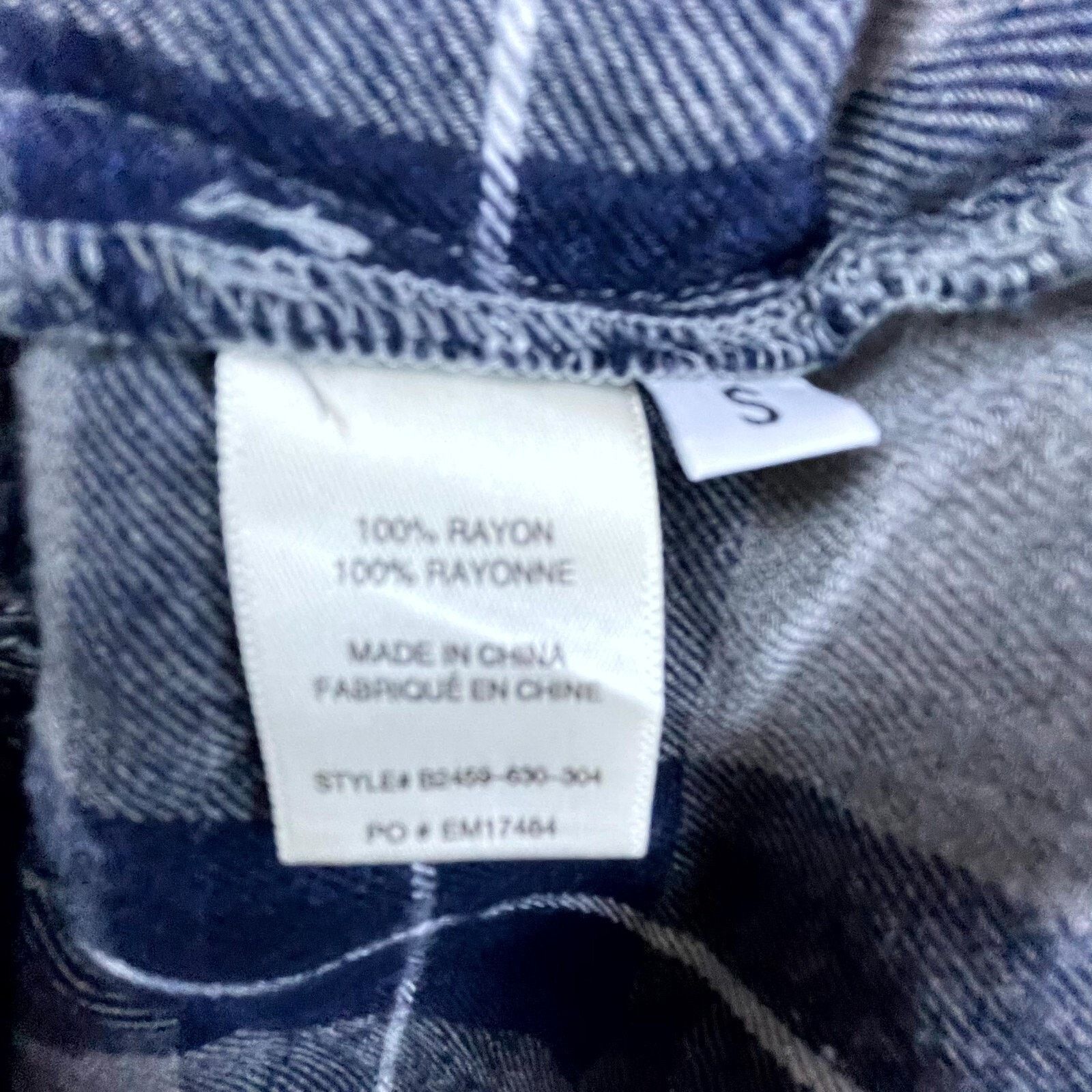 Bella Dahl Bella Dahl Flannel Shirt Women S Gray Blue Plaid Grunge 90s Size L / US 10 / IT 46 - 6 Thumbnail