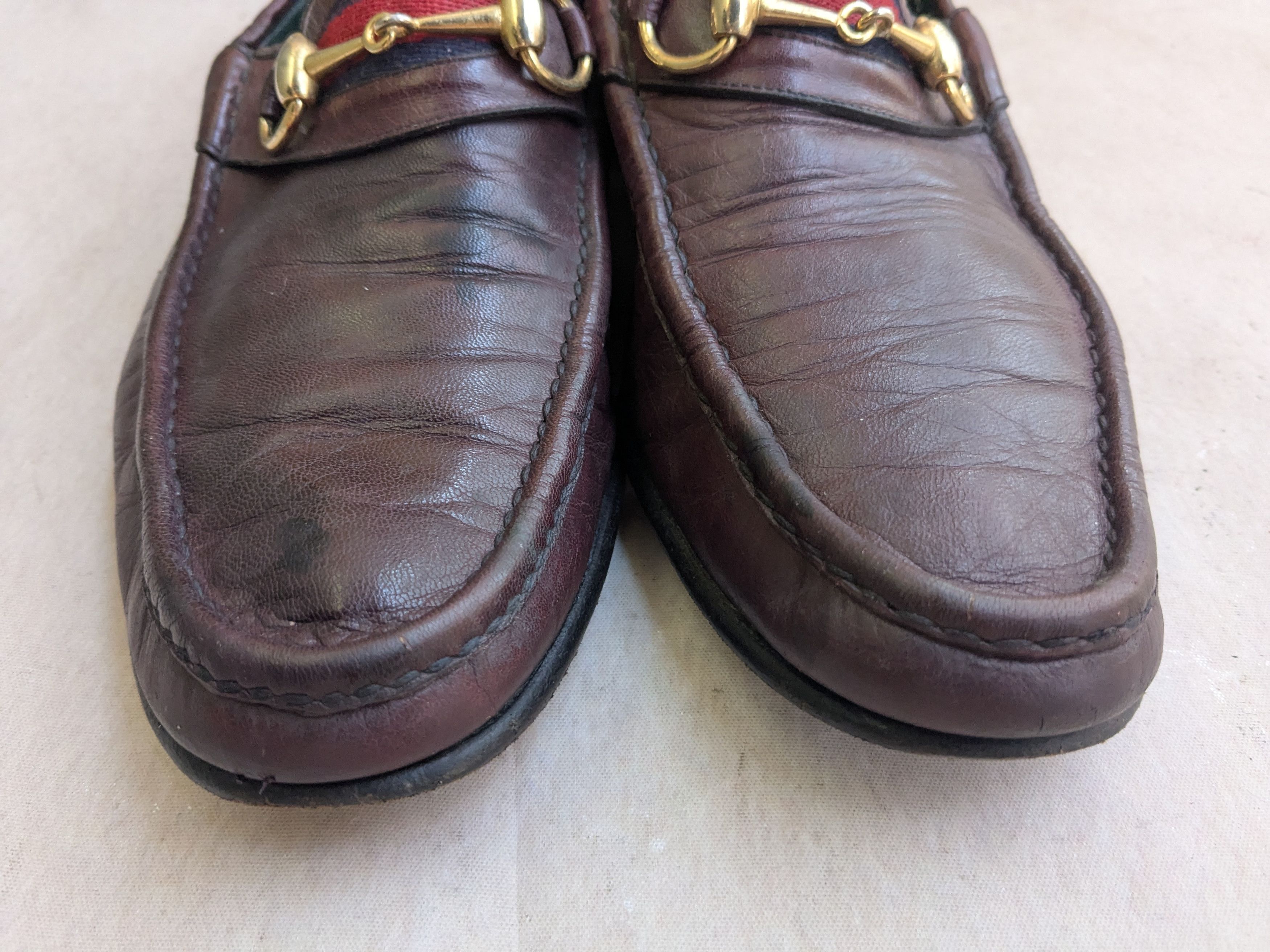 Gucci Vintage Gucci Horsebit Loafers Burgundy Leather 11.5 Snaffle Size US 11.5 / EU 44-45 - 2 Thumbnail