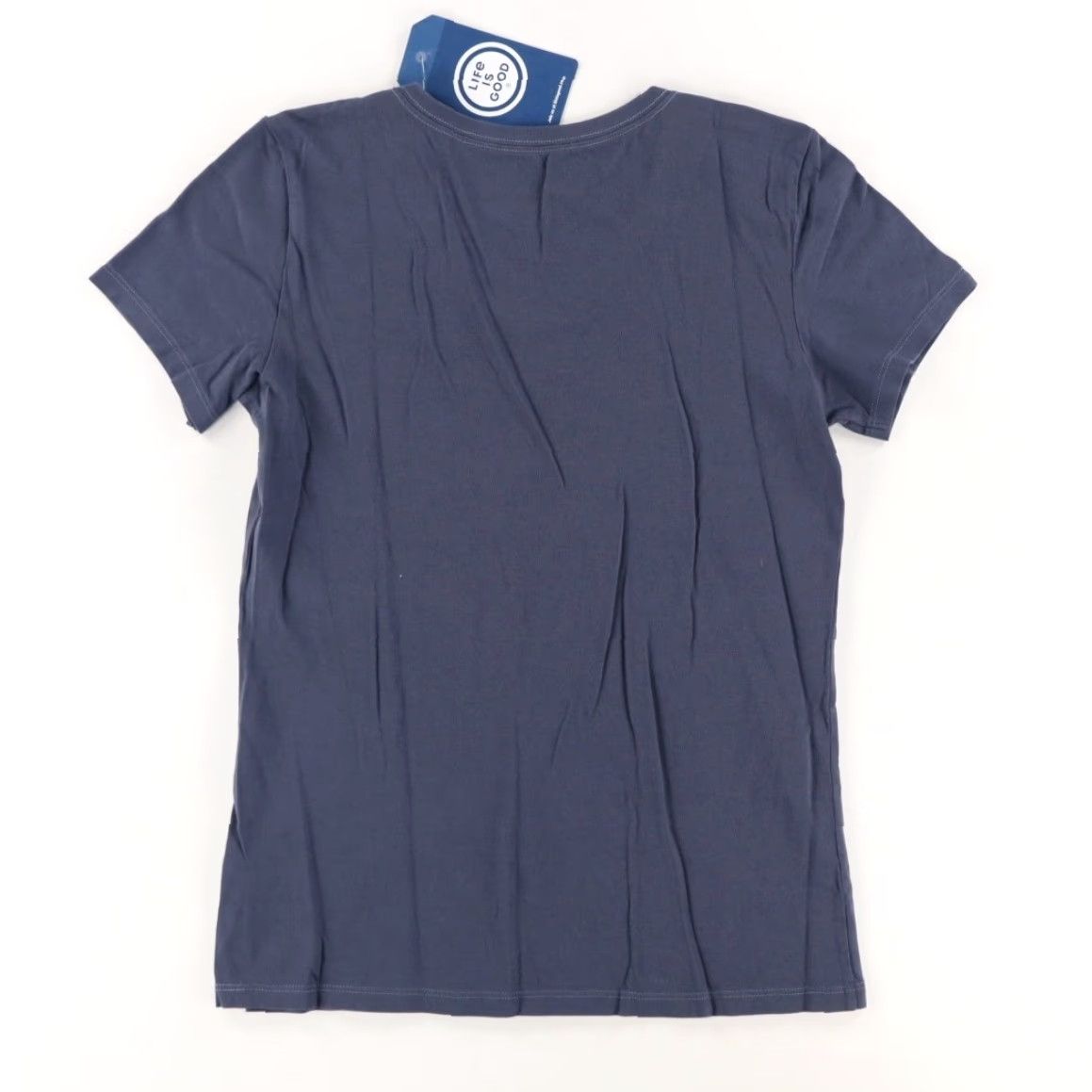 Life is Good Life Is Good Watercolor USA Flag Solid V-Neck T-Shirt Blue Women's S Size S / US 4 / IT 40 - 4 Thumbnail