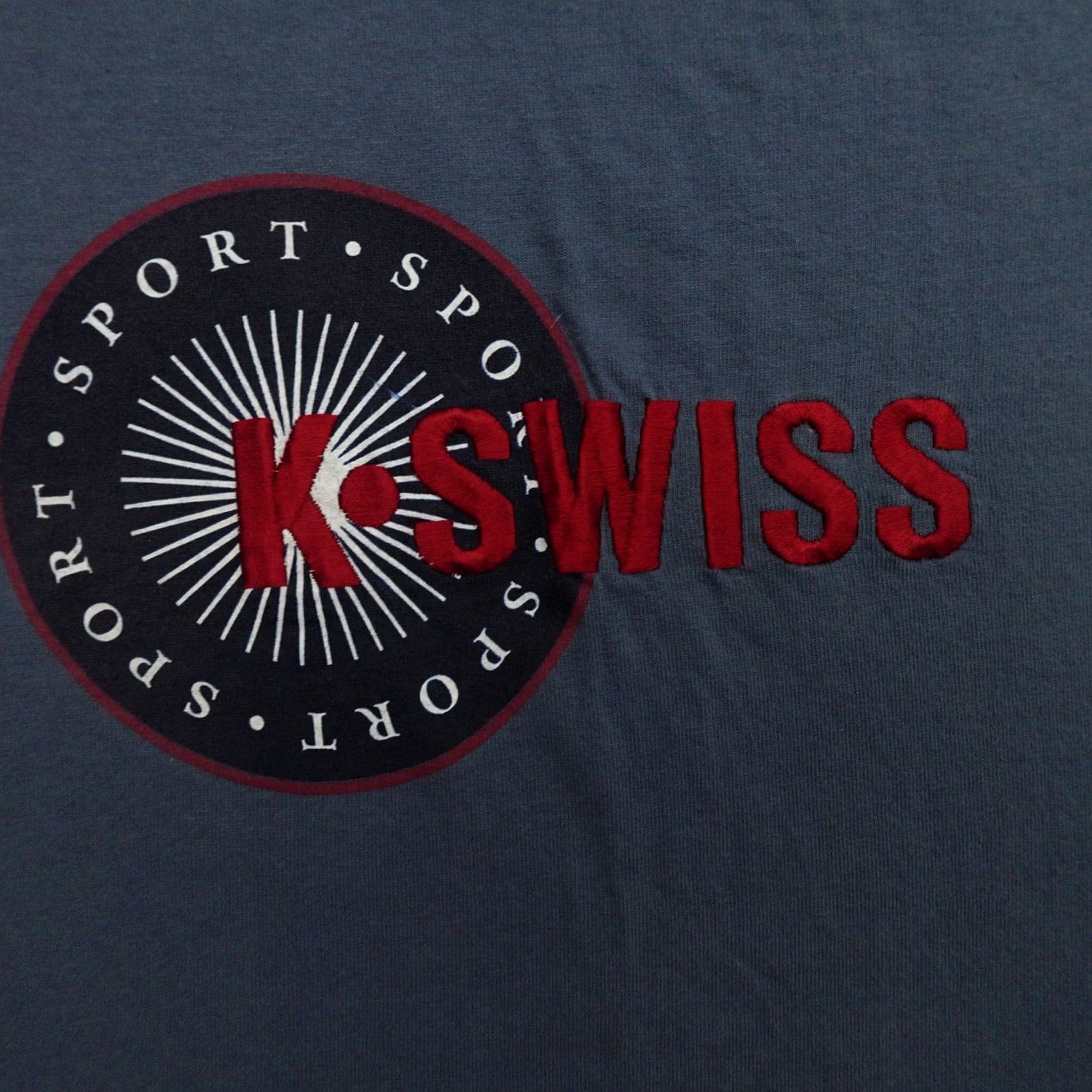K-Swiss Vintage K-Swiss Tshirt XL (23X29) Embroidered Graphic Classic Sneakers 90s Size US XL / EU 56 / 4 - 2 Thumbnail