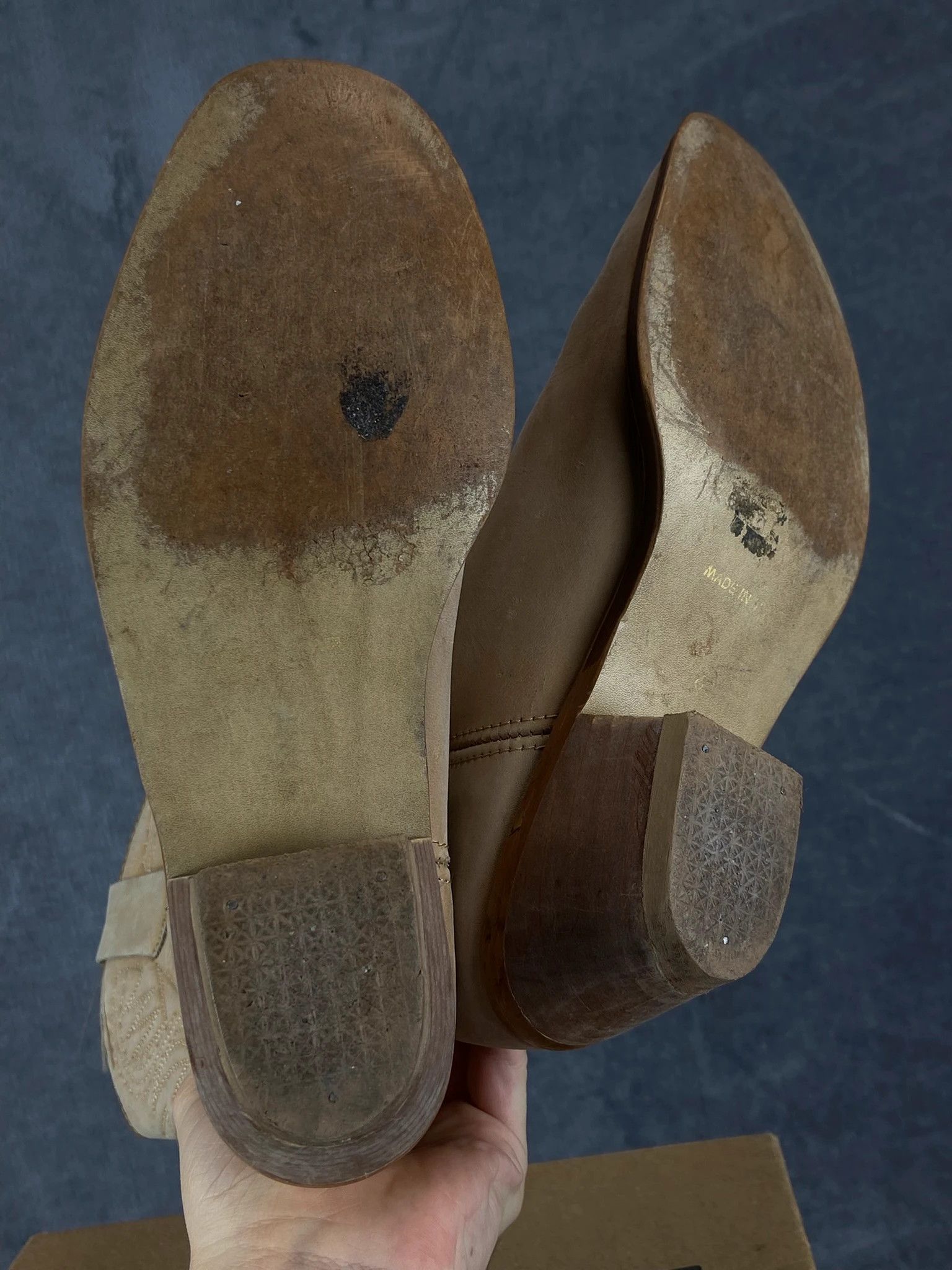 Rodebjer Beige Vintage Western Cowboy Boots Size US 7 / IT 37 - 6 Thumbnail