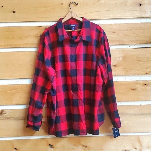 Chaps Chaps Icon Black Red Plaid Long Sleeve Casual Button Down Sz Size US XXL / EU 58 / 5 - 1 Thumbnail