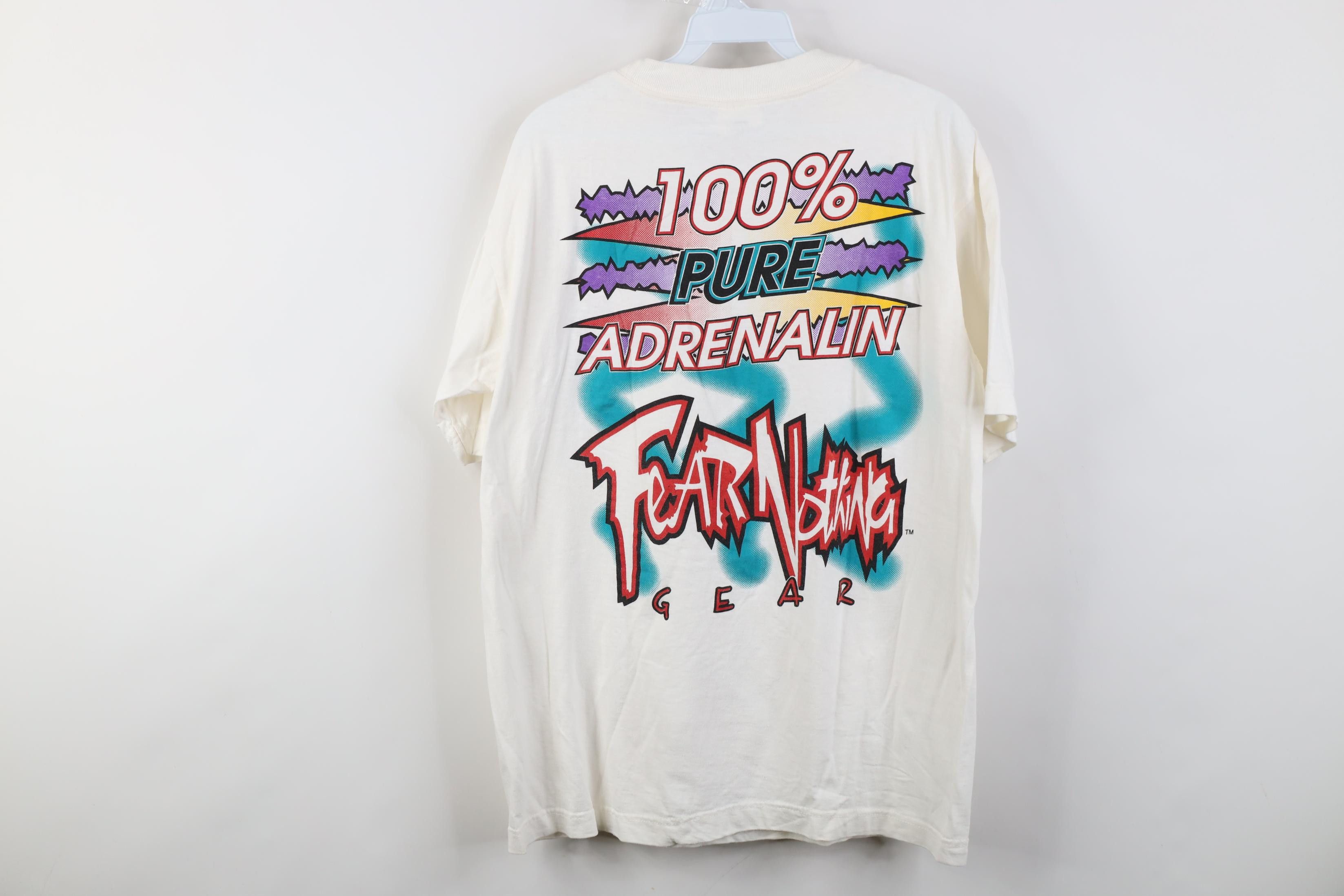 Vintage Vintage 90s Streetwear Nothing Short Sleeve T-Shirt White Size US L / EU 52-54 / 3 - 9 Thumbnail