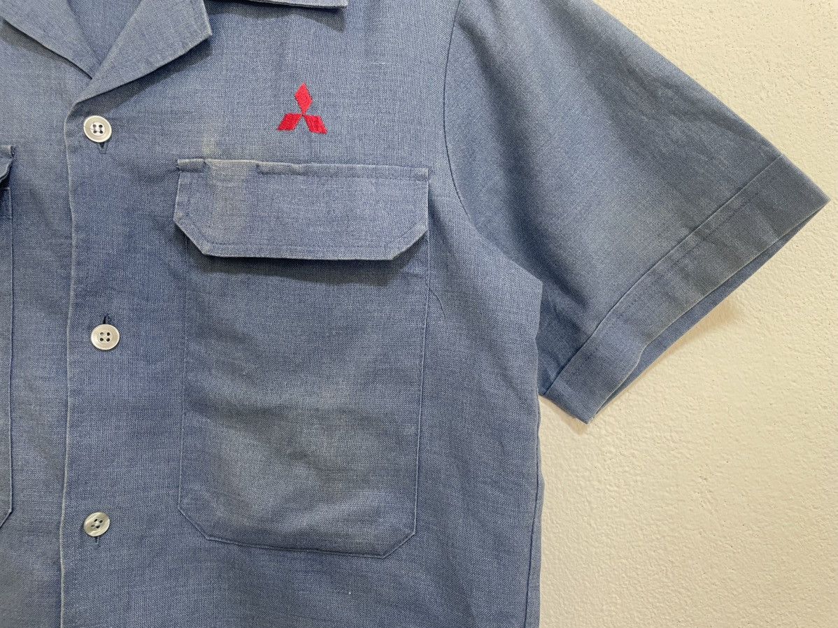 Japanese Brand × Vintage Vintage mitsubishi chambray work shirt Size US XS / EU 42 / 0 - 2 Thumbnail