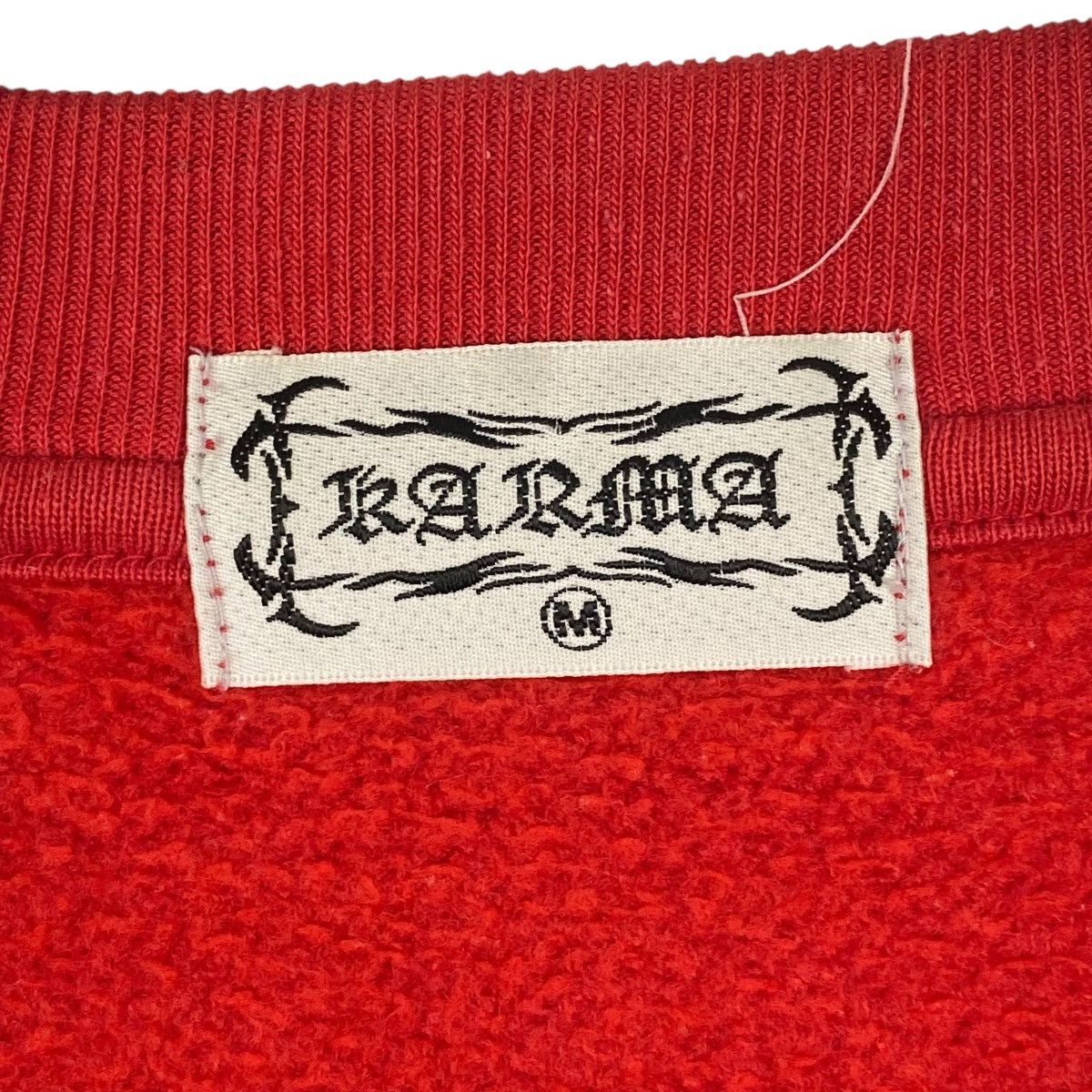 Vintage Vintage Karma Printed Crewneck Sweatshirt Red Size M Size US M / EU 48-50 / 2 - 10 Thumbnail