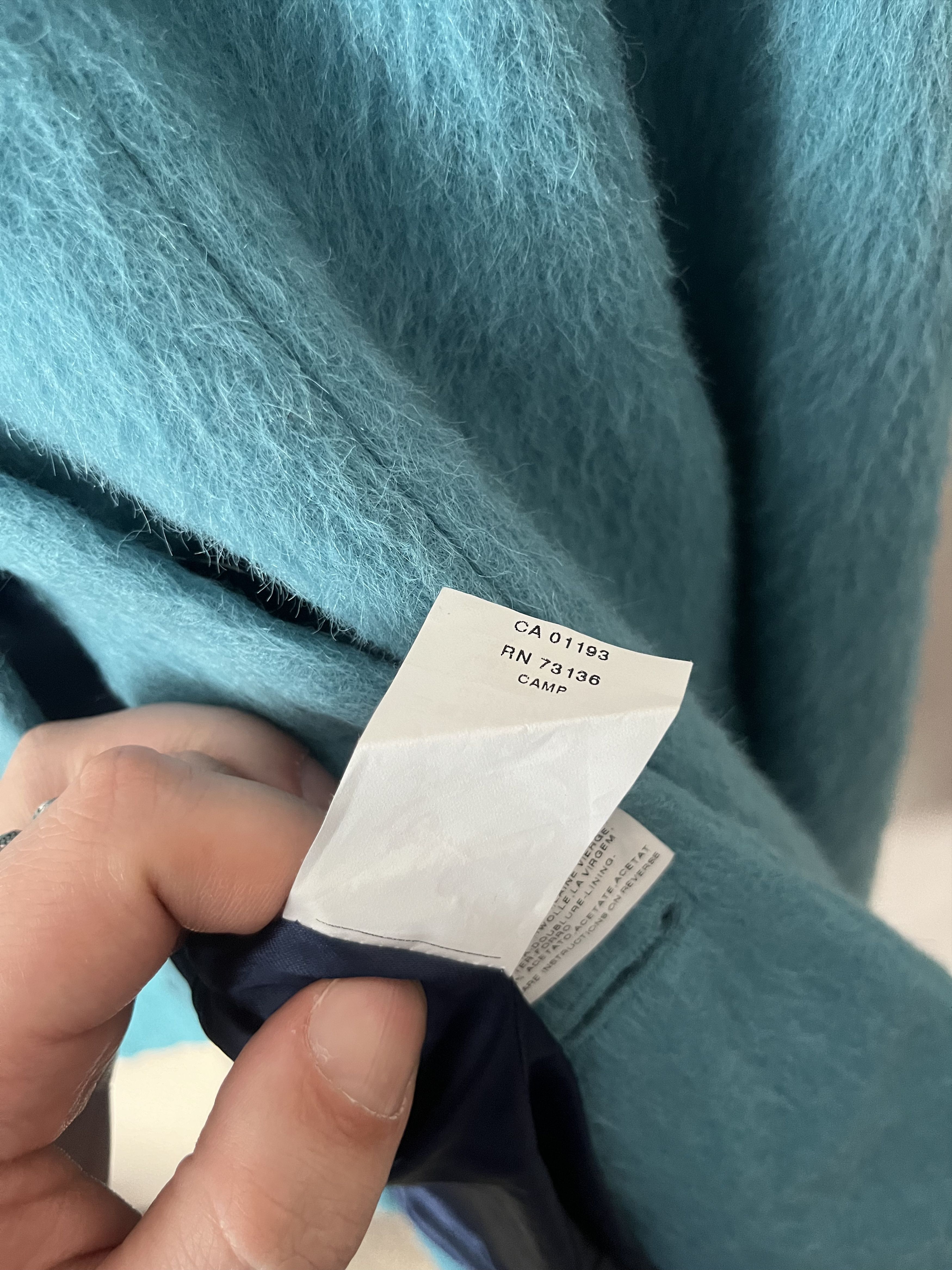 Marella Marella Womens Alpaca Wool Coat Jacket Size US 6 UK 10 Green Size M / US 6-8 / IT 42-44 - 8 Thumbnail