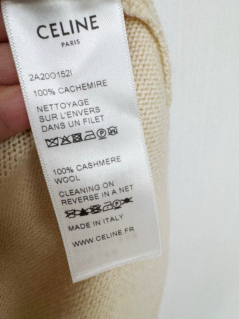 Celine Celine Cashmere Sweater in Beige Color Size XS / US 0-2 / IT 36-38 - 5 Thumbnail