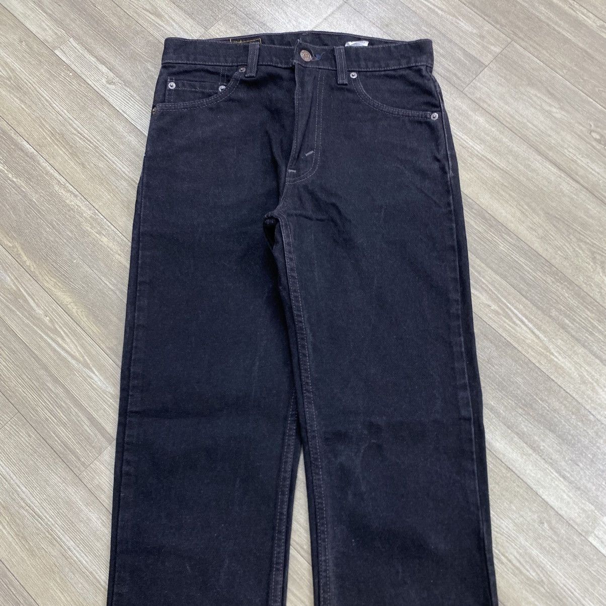 Levi's Vintage Clothing 1990s Vintage Levis 505 USA 303 Solid Black Straight Jeans Size US 30 / EU 46 - 2 Thumbnail