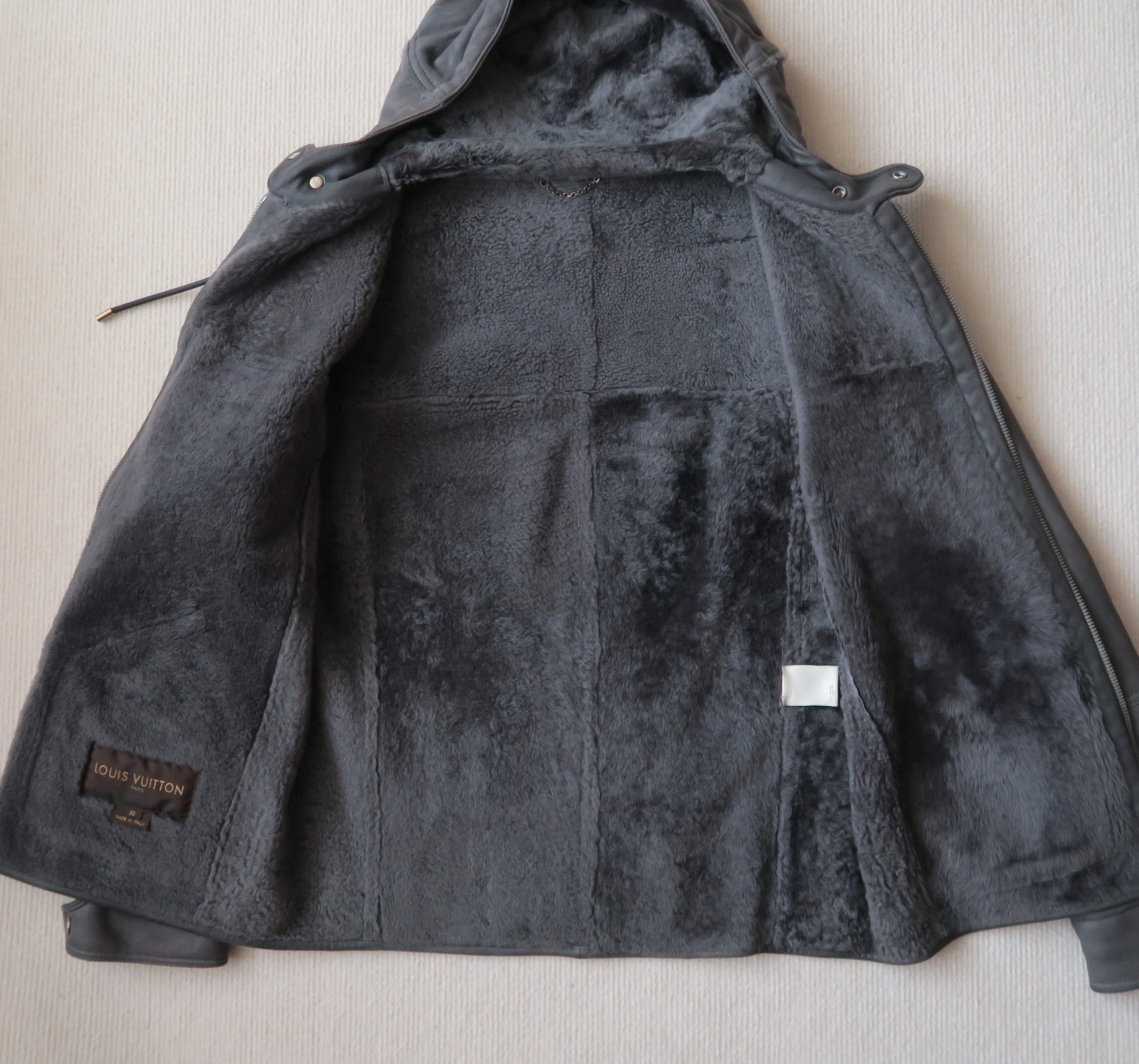 Louis Vuitton Louis Vuitton Sheepskin Leather Hooded Jacket Size US M / EU 48-50 / 2 - 11 Thumbnail