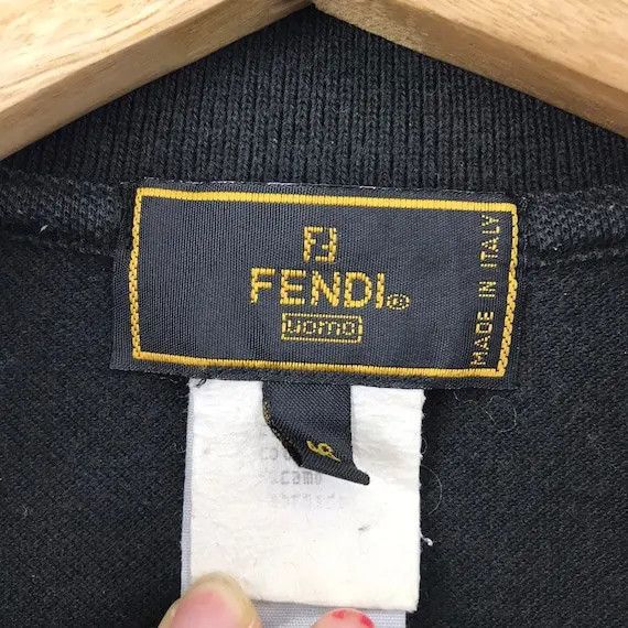 Fendi Vtg FENDI UOMO Solid Zucca Polo Tee Shirt Made In Italy Size US M / EU 48-50 / 2 - 4 Thumbnail