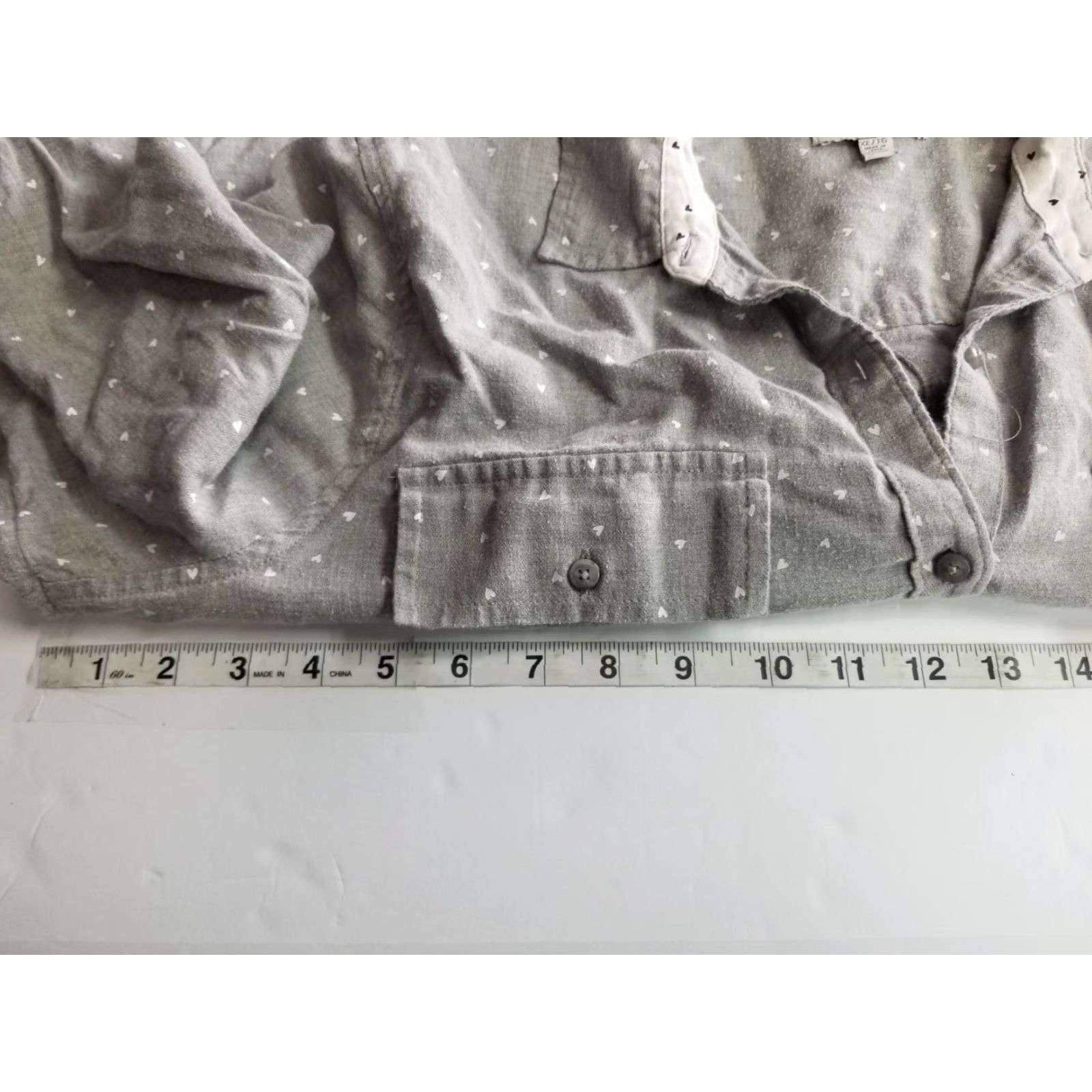 Lucky Brand Lucky Brand Women Button-Up Shirt XL Gray Oversized Long Sleeve Casual Size XL / US 12-14 / IT 48-50 - 3 Thumbnail