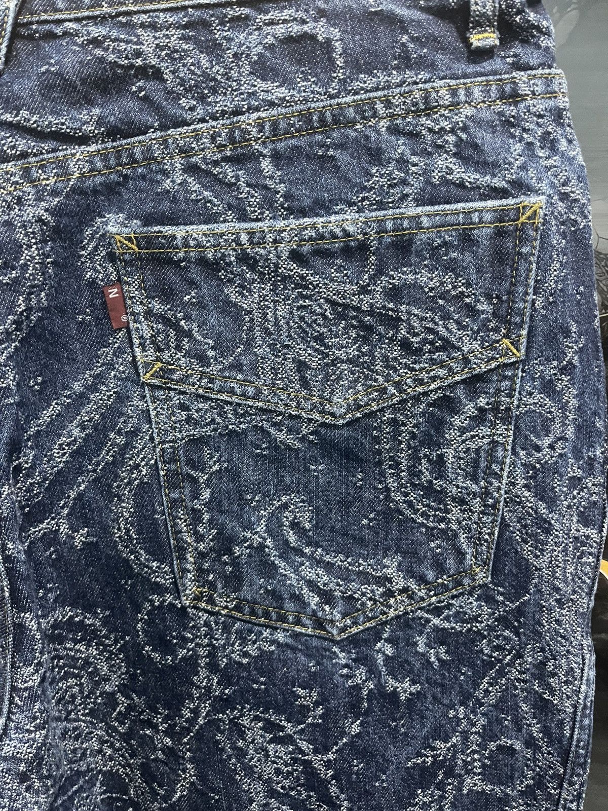 Needles Needles Paisly Denim Pant Size US 33 - 8 Thumbnail