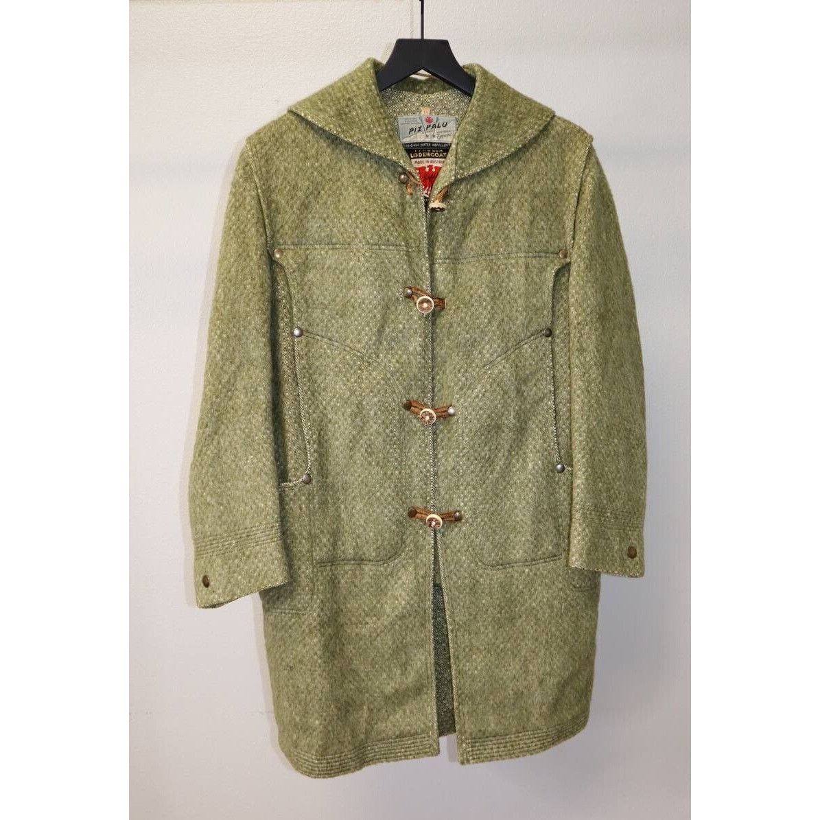 Vintage Vintage 70s Piz Palu Tyroler Loden Coat Green Rare Size 14 Size XL / US 12-14 / IT 48-50 - 1 Thumbnail