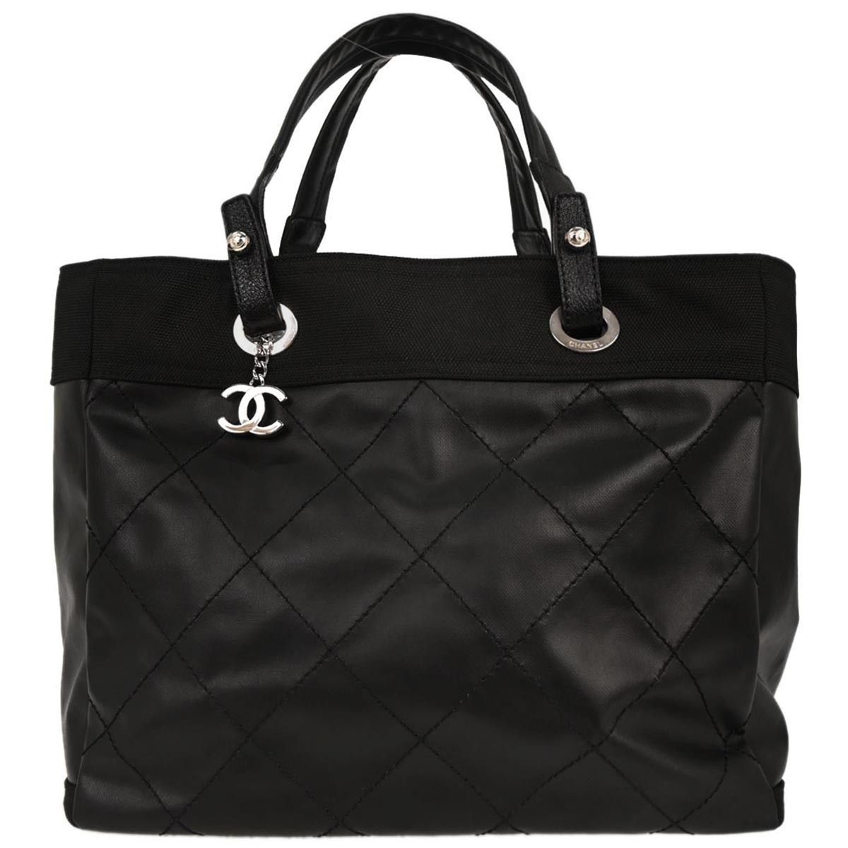 Chanel Chanel Biarritz Tote Quilted Coated Canvas Size ONE SIZE - 1 Thumbnail