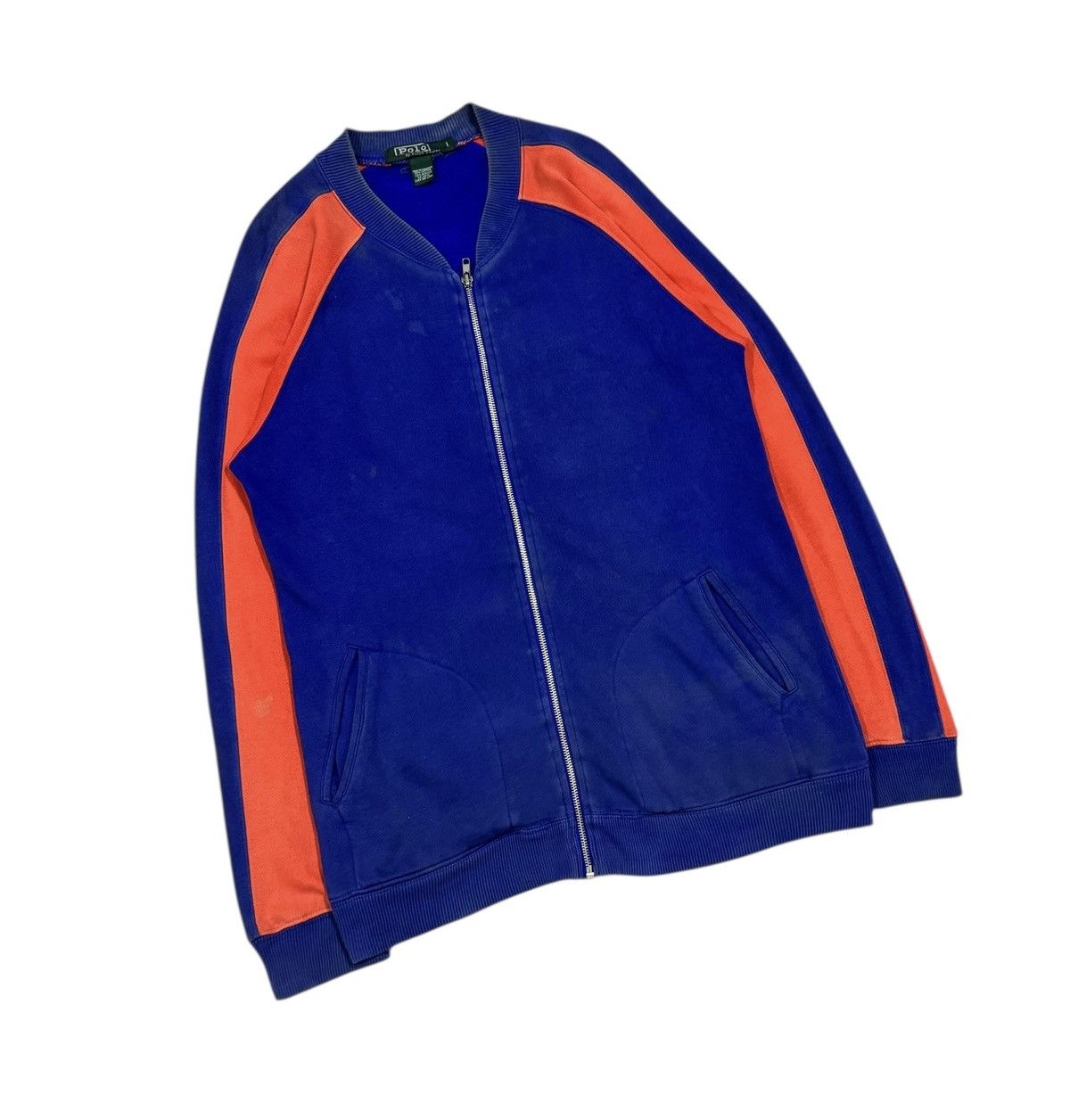 Polo Ralph Lauren × RRL Ralph Lauren × Vintage Vtg🔥90’s Polo Ralph Lauren RPL-91 Bomber Sweater Jacket Size US L / EU 52-54 / 3 - 7 Thumbnail