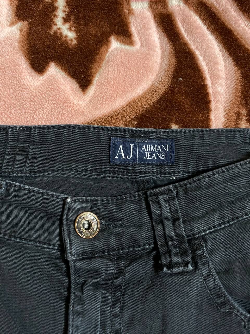 Armani × Vintage Vintage Armani Pocket Logo Baggy Jeans Y2K 32 Size US 30 / EU 46 - 2 Thumbnail