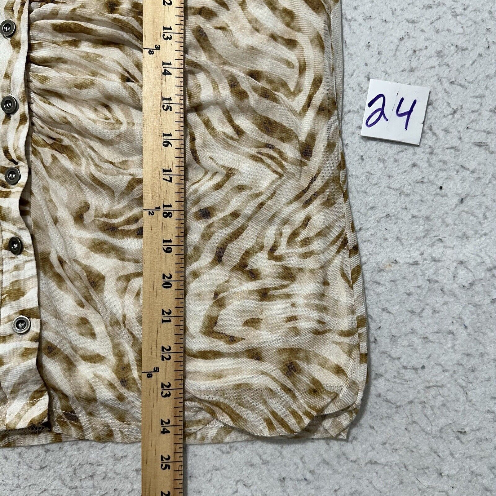 Other Jane Delancy Large Button Down Blouse Animal Print Tank Top Size L / US 10 / IT 46 - 10 Thumbnail