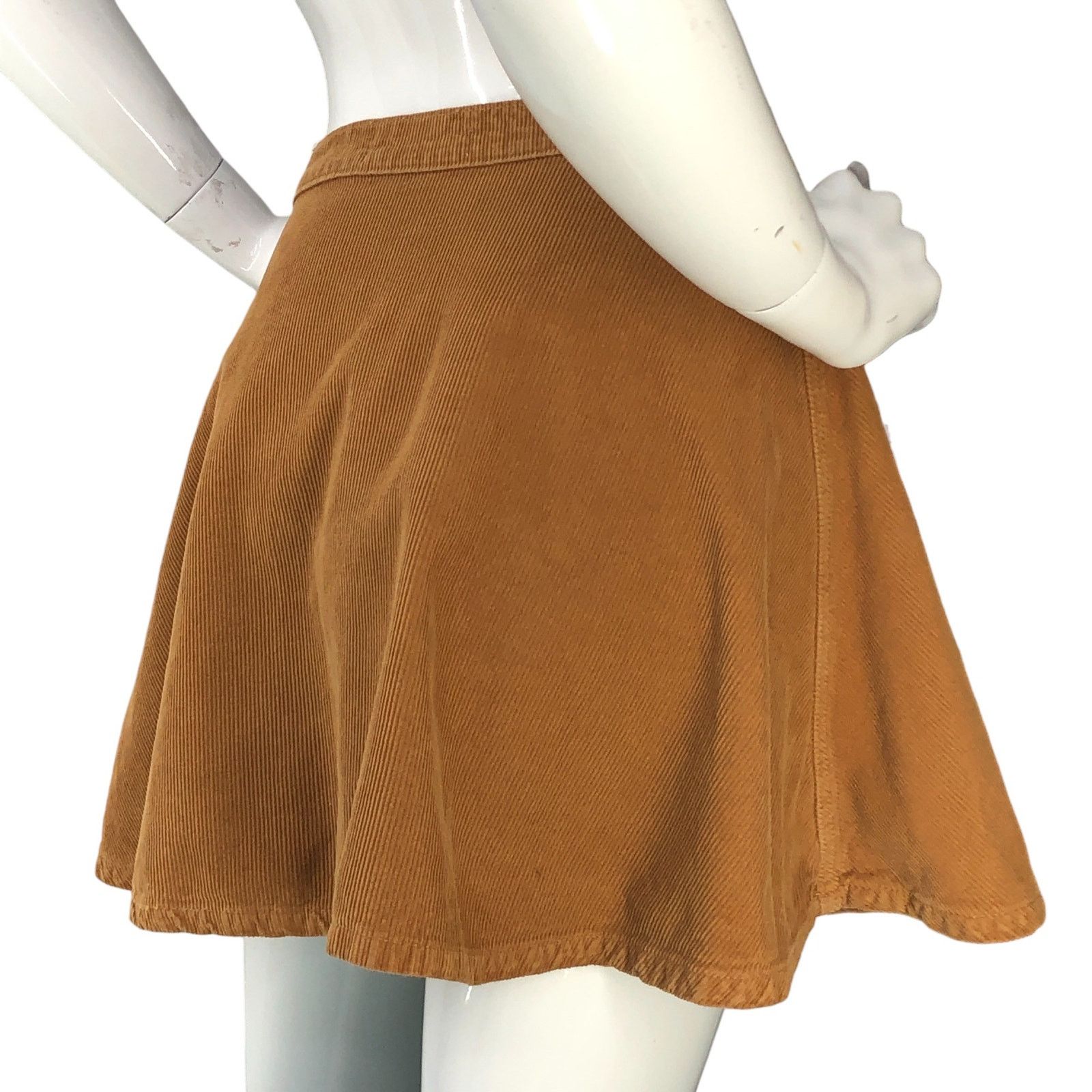 American Apparel American Apparel Size S Skirt Corduroy Skater Circle Brown Size 26" / US 2 / IT 38 - 7 Thumbnail