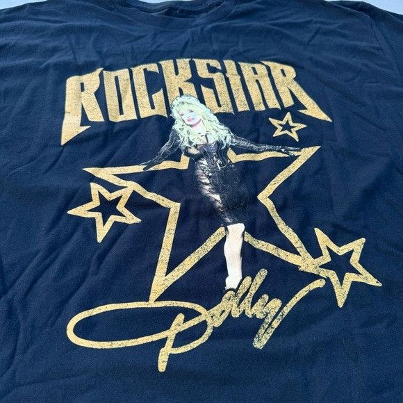 Band Tees NEW DOLLY ROCKSTAR BLACK T-SHIRT SZ SMALL S Size US S / EU 44-46 / 1 - 2 Thumbnail