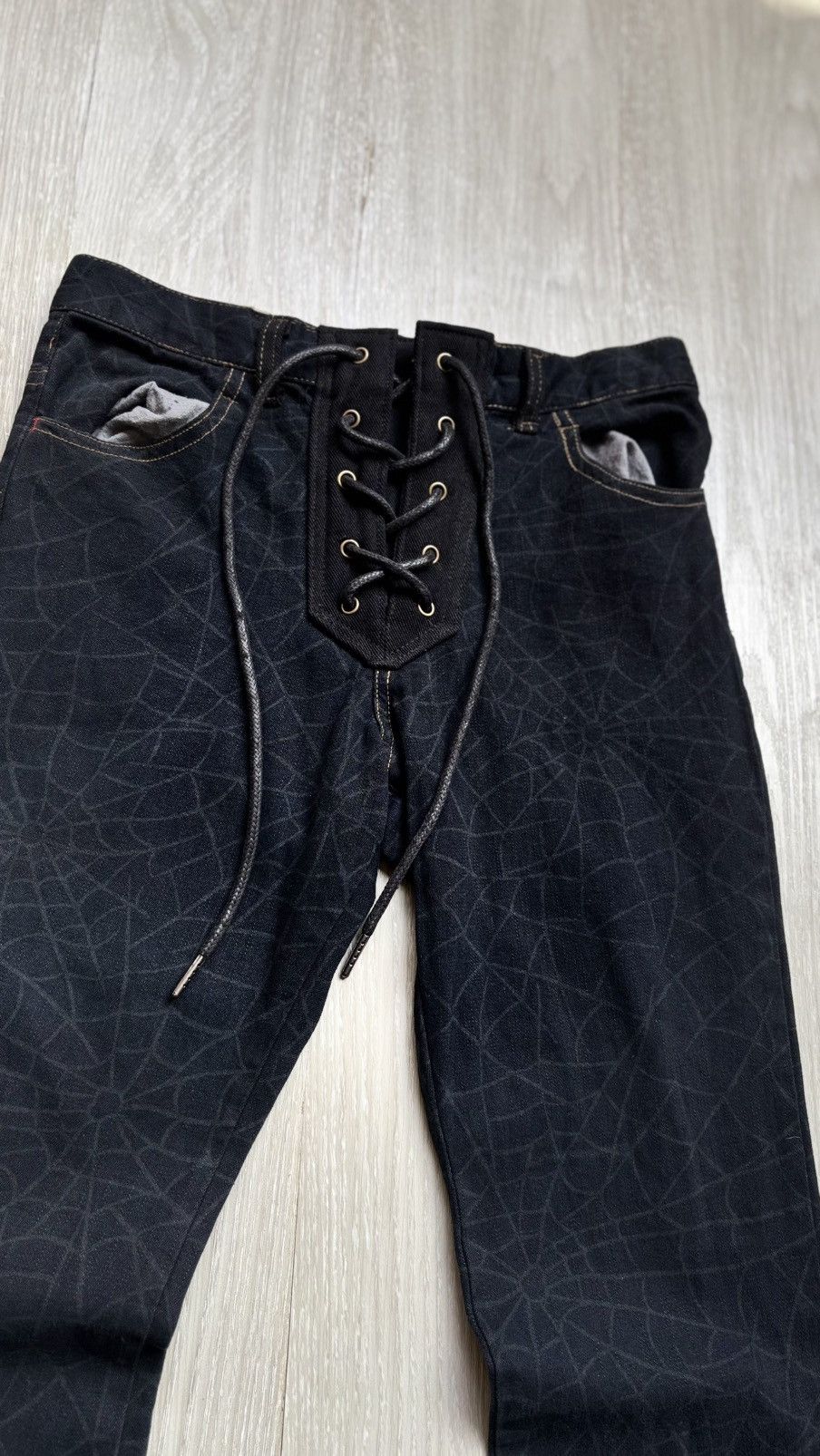 Japanese Brand Vg lace-up flare jeans Size US 26 / EU 42 - 2 Thumbnail
