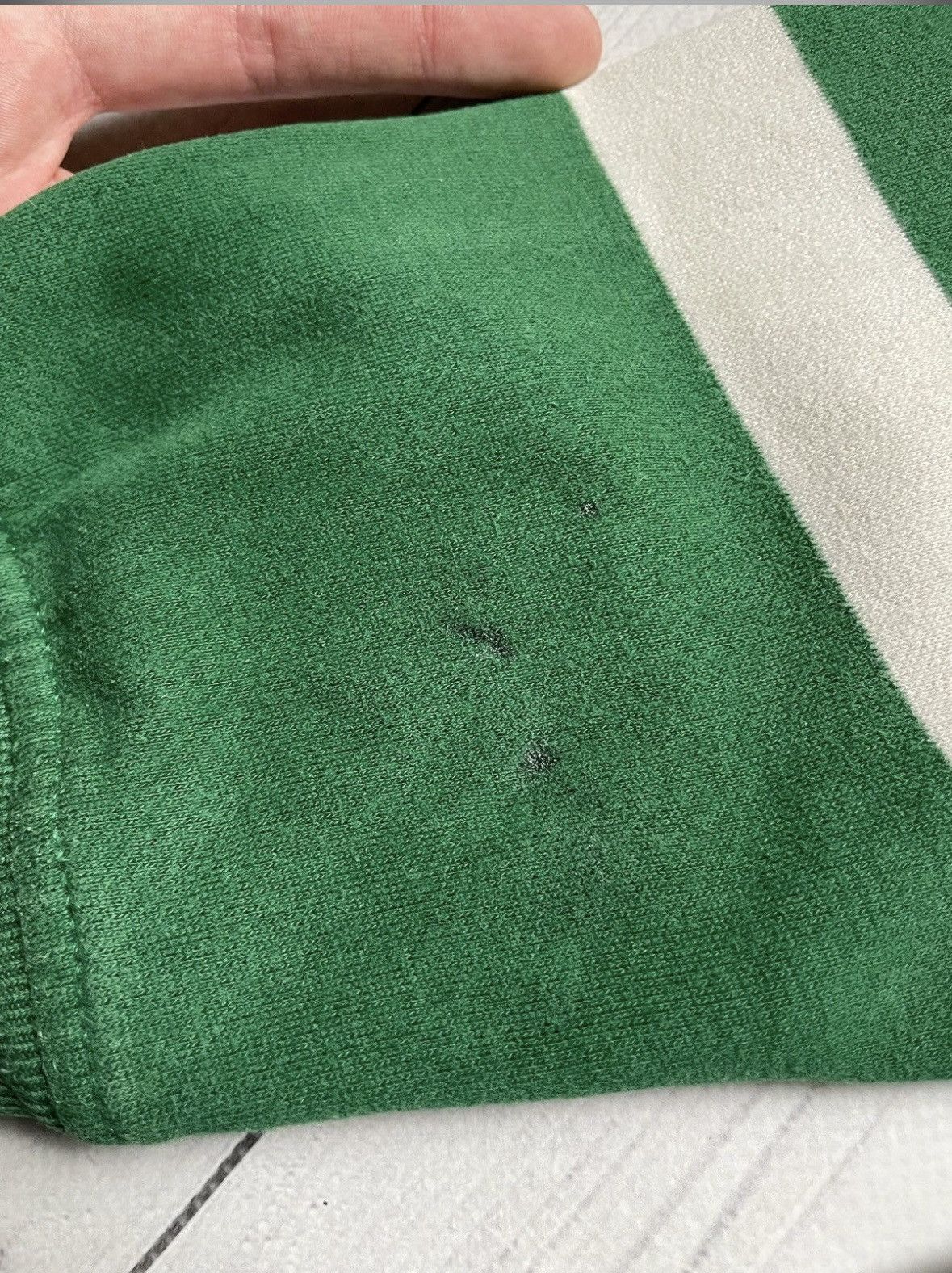 Polo Ralph Lauren Vintage polo Ralph Lauren green striped rugby shirt long L Size US L / EU 52-54 / 3 - 6 Thumbnail